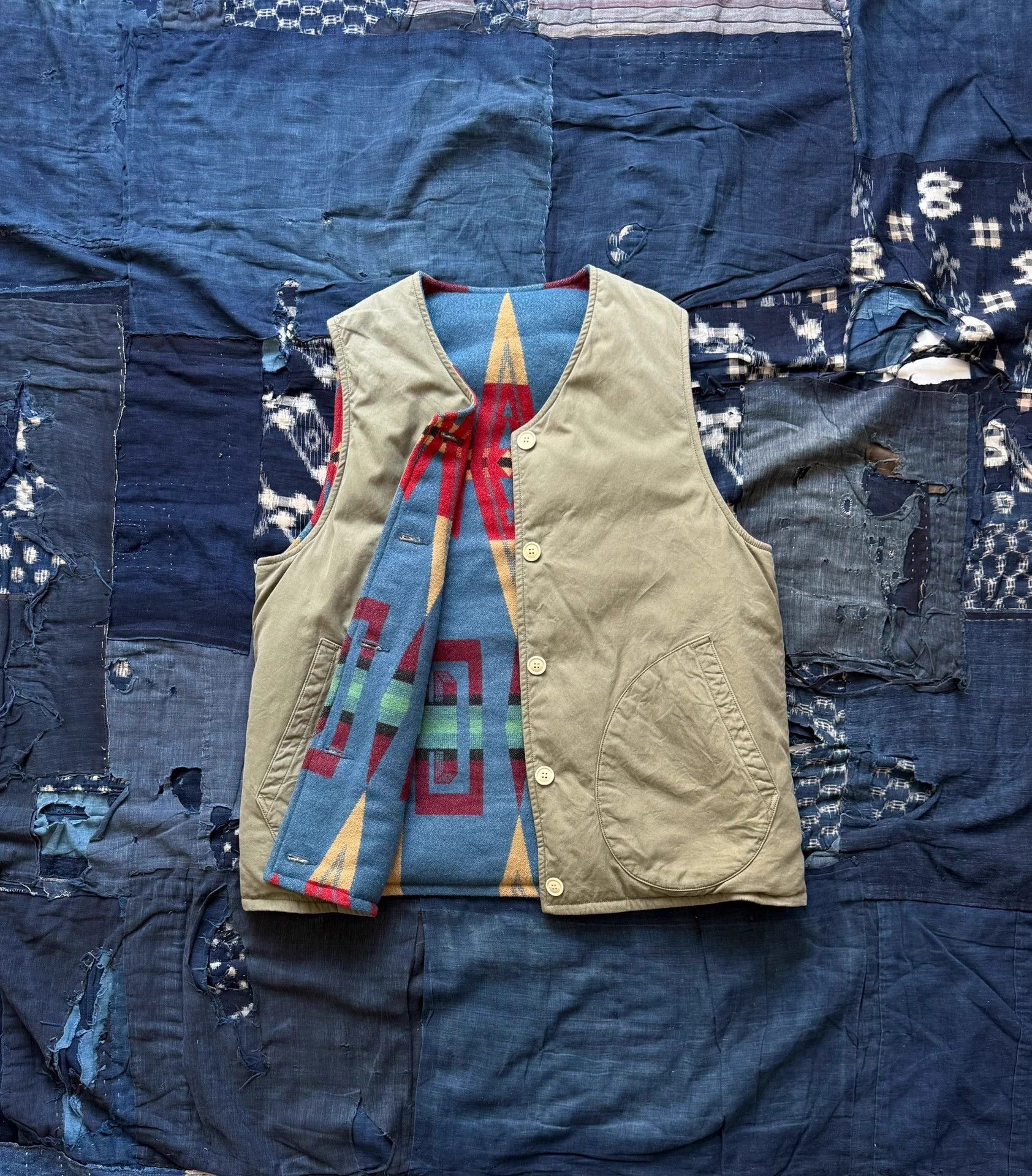 Visvim VISVIM 23AW KORA DOWN VEST Blue Size 2 Washed Rug Size US M / EU 48-50 / 2 - 5 Thumbnail