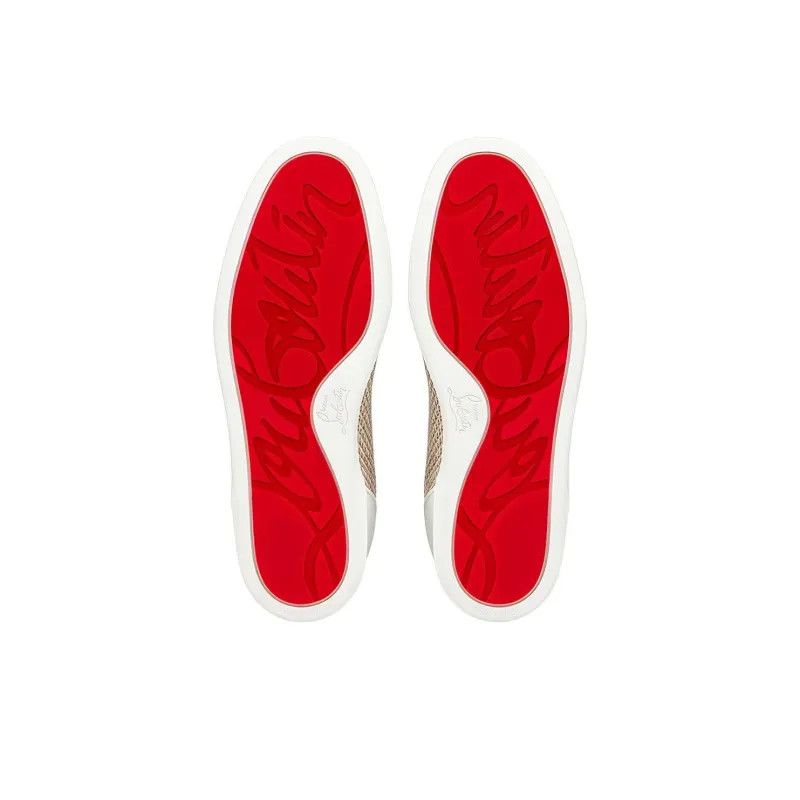 Christian Louboutin o1s1wg110924-louis-junior-spikes-sneaker-in-Grey/white Size US 11 / EU 44 - 5 Thumbnail