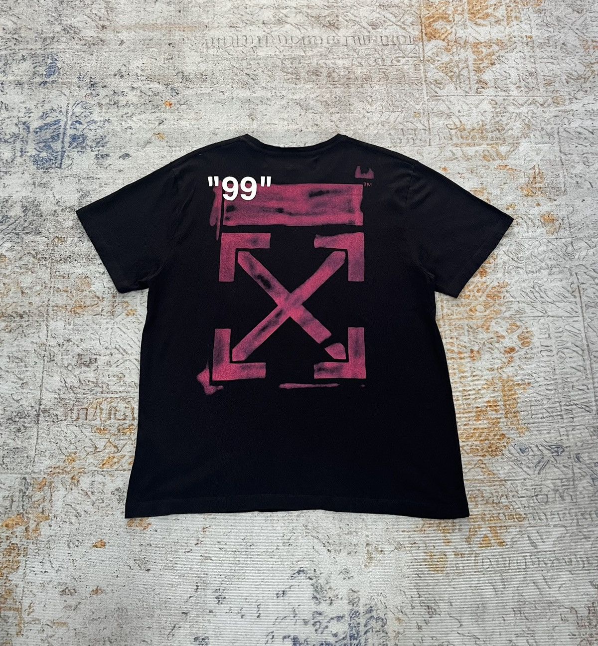 Off-White Off-White SS2019 Stencil “Impressionism” S/S Over Tee Size US XL / EU 56 / 4 - 1 Thumbnail