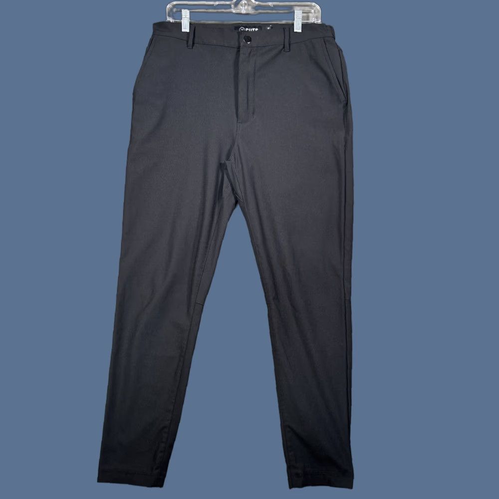 Cuts Cuts AO Jogger Mens L Black Tapered Stretch MB10057V 32x28 Jogger Pants Slim Fit Casual Workwear 100% Polyester City Style Size US 33 - 1 Thumbnail