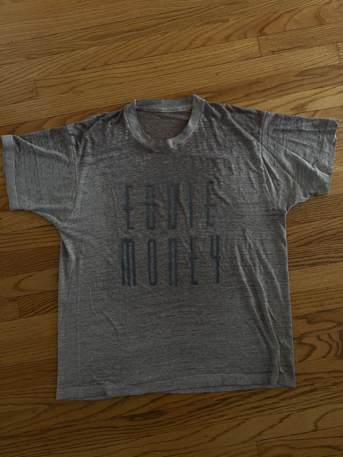 Vintage Eddie Money - Tour 86-87 - Vintage PAPER THIN Size US L / EU 52-54 / 3 - 1 Thumbnail