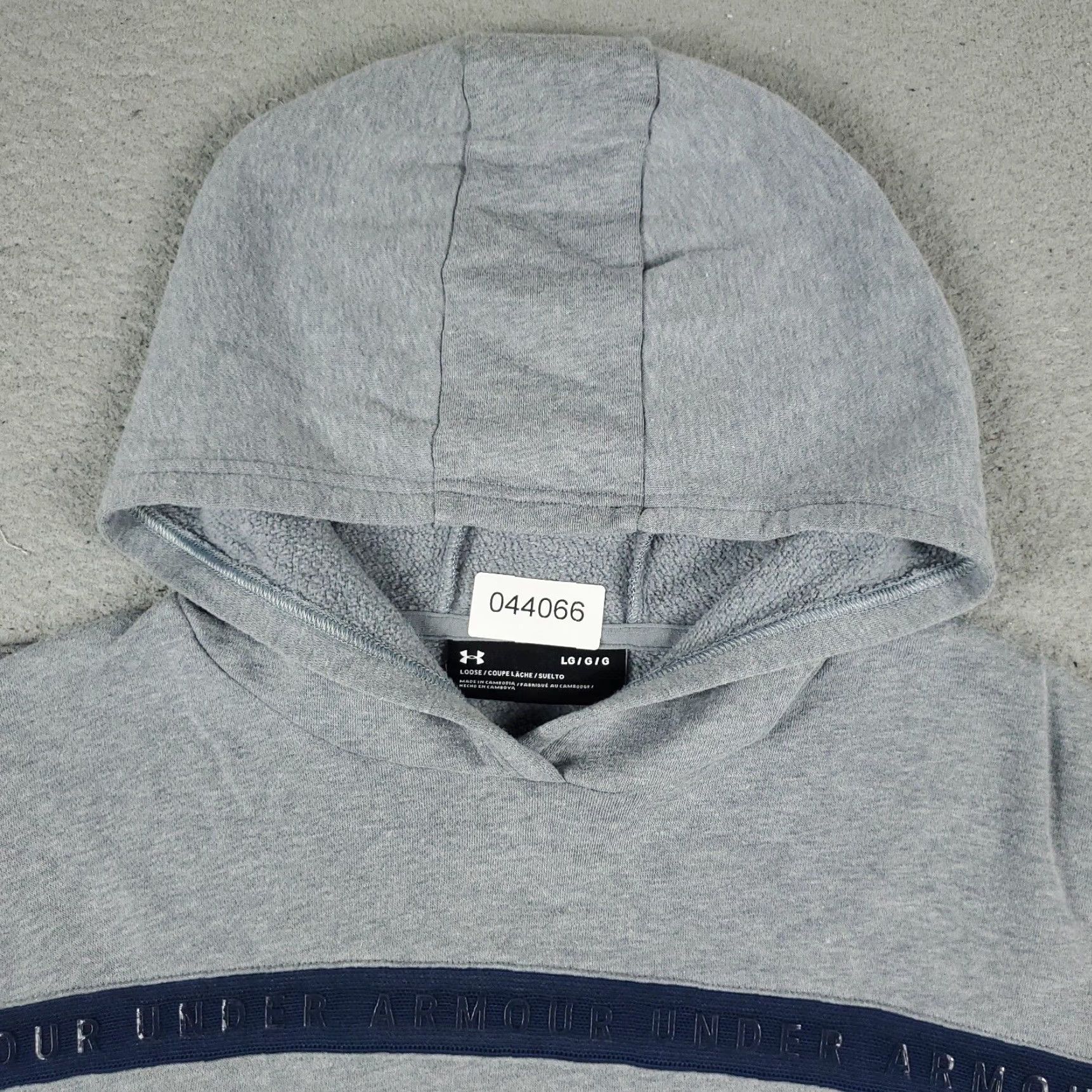 Under Armour Under Armour Project Rock Sweater Womens Hoodie Pullover Crop Top Large Gray Knit Cotton Blend Polyester L Sweatshirt Size L / US 10 / IT 46 - 2 Thumbnail