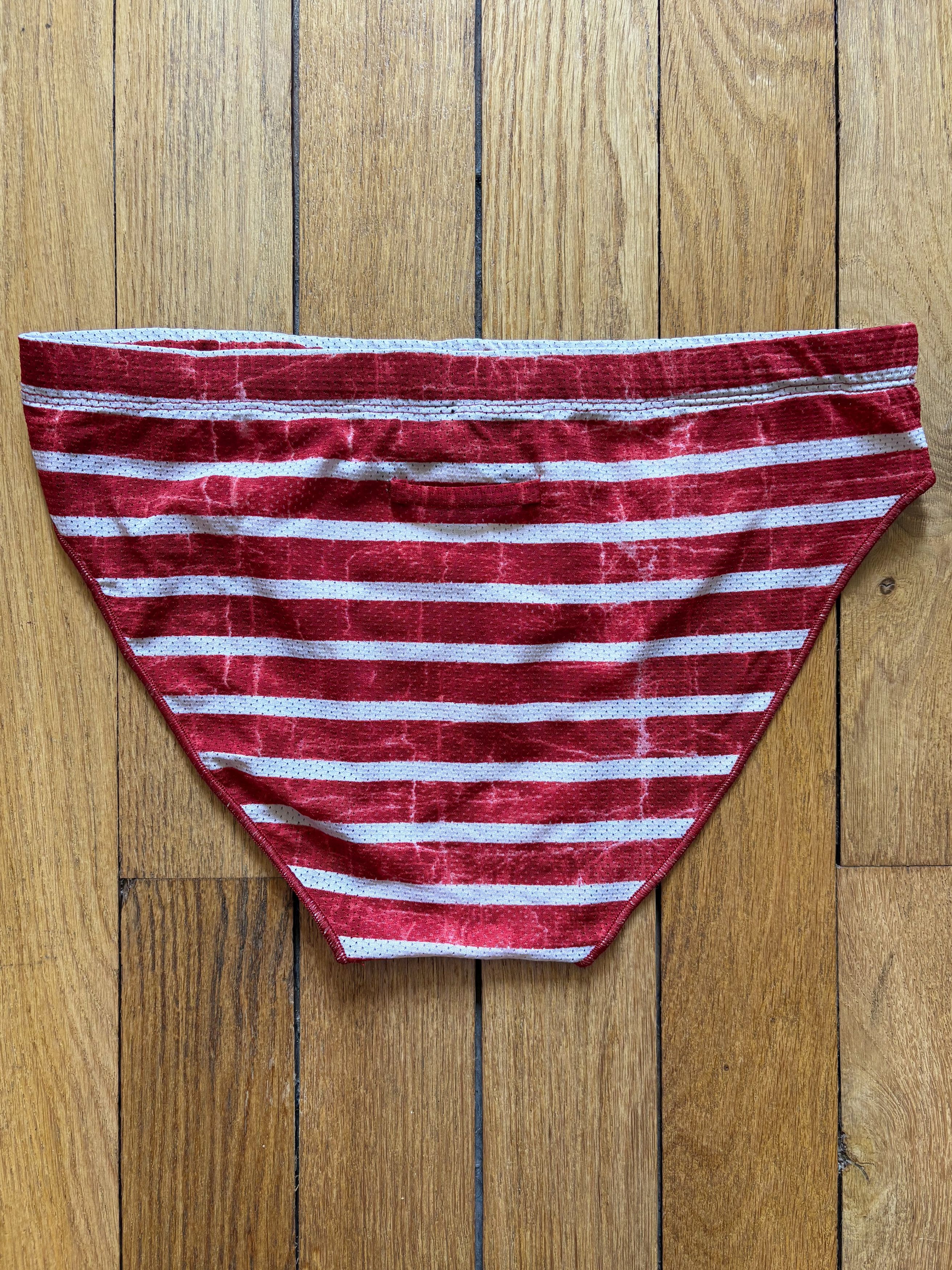 Jean Paul Gaultier Jean Paul Gaultier vintage mens red stripe mesh speedos Size US 34 / EU 50 - 2 Thumbnail