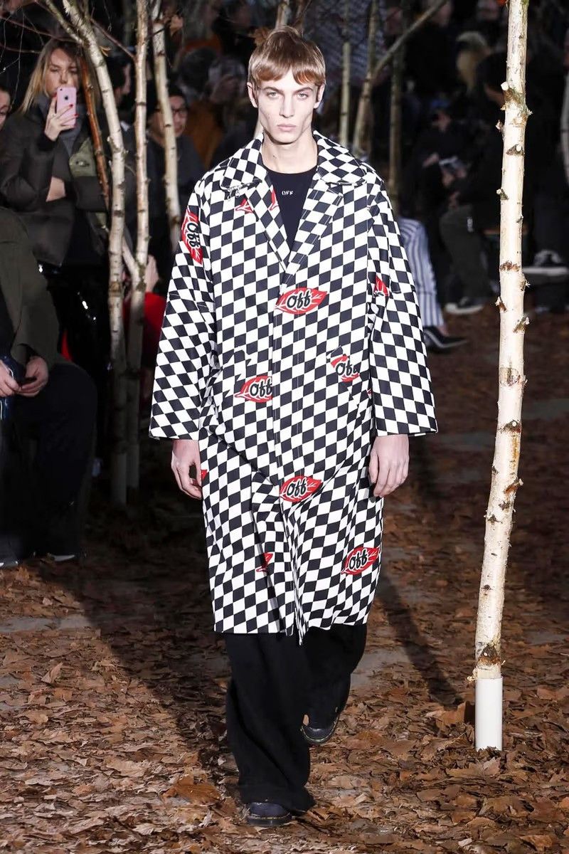 Off-White Black And White Checkered Leaf Logo Shopper Bag Size ONE SIZE - 7 Thumbnail