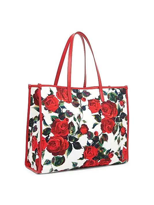 Dolce & Gabbana os11x1225 Size: OS / Floral Canvas Tote Bag in Multicolor Size ONE SIZE - 3 Thumbnail