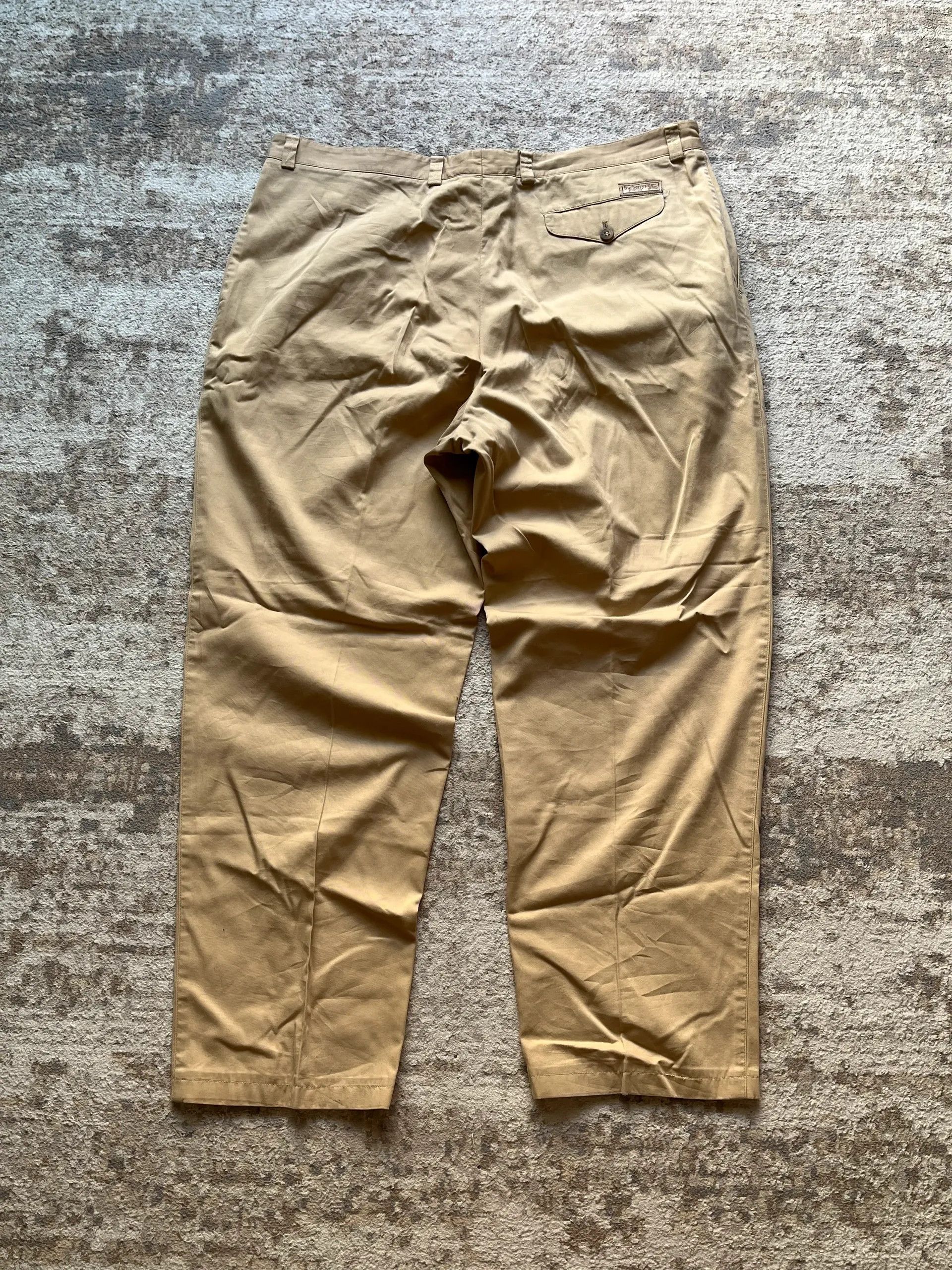 Burberry Burberry’s Of London Chinos Pants Wide 90s Sz 55 / XXL Size US 41 - 1 Thumbnail