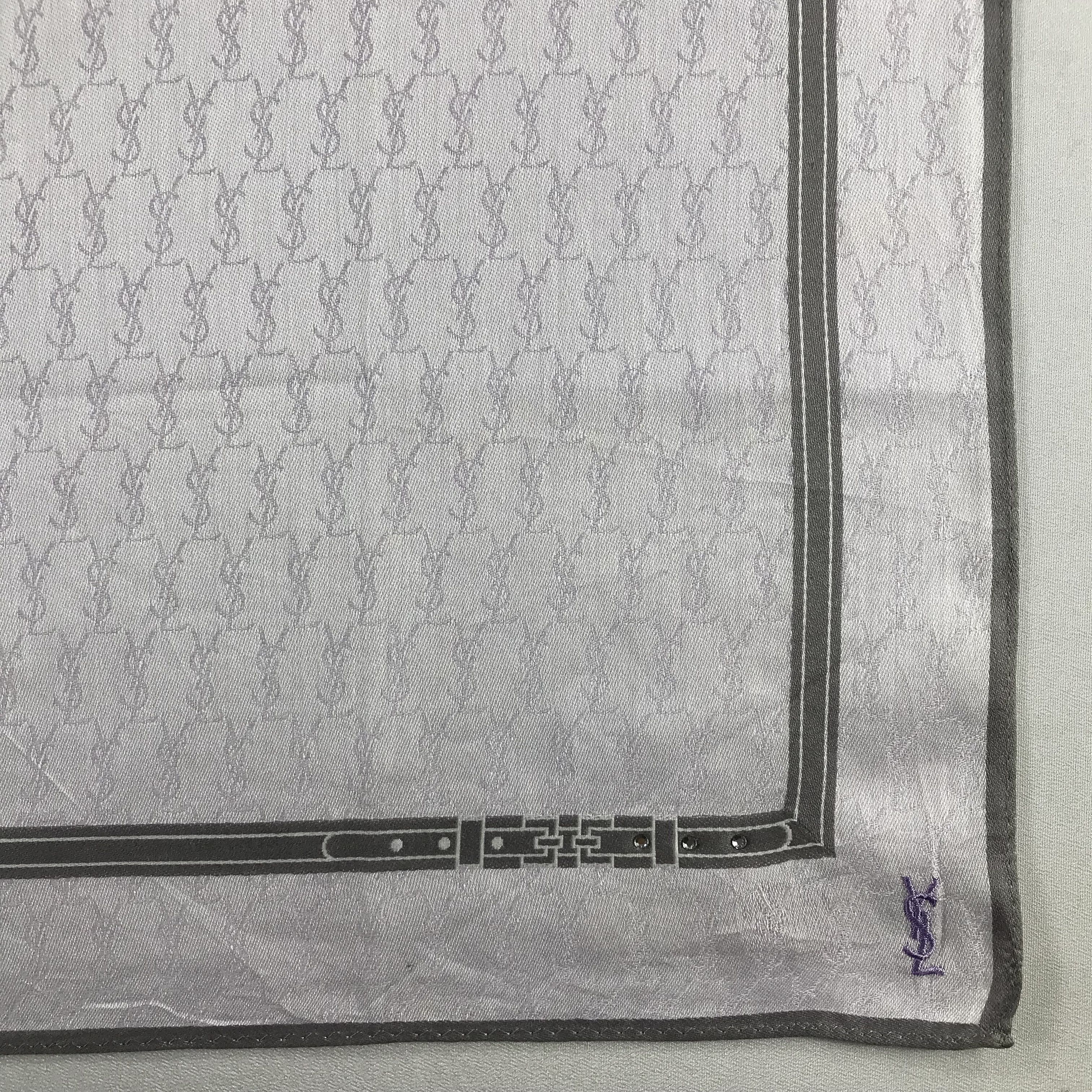 Yves Saint Laurent Yves Saint Laurent Handkerchief / Bandana / Neckerchief C556 Size ONE SIZE - 5 Thumbnail