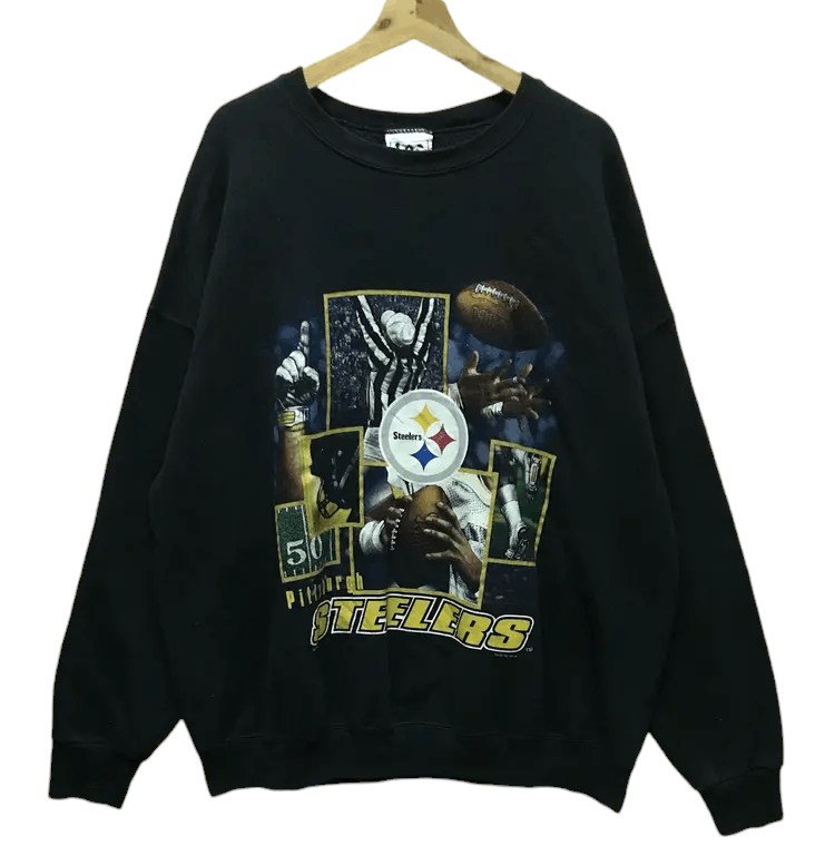 Nutmeg Vintage 90's Lee x Nutmeg Mills x NFLP Pittsburgh Steelers Size US XXL / EU 58 / 5 - 1 Thumbnail