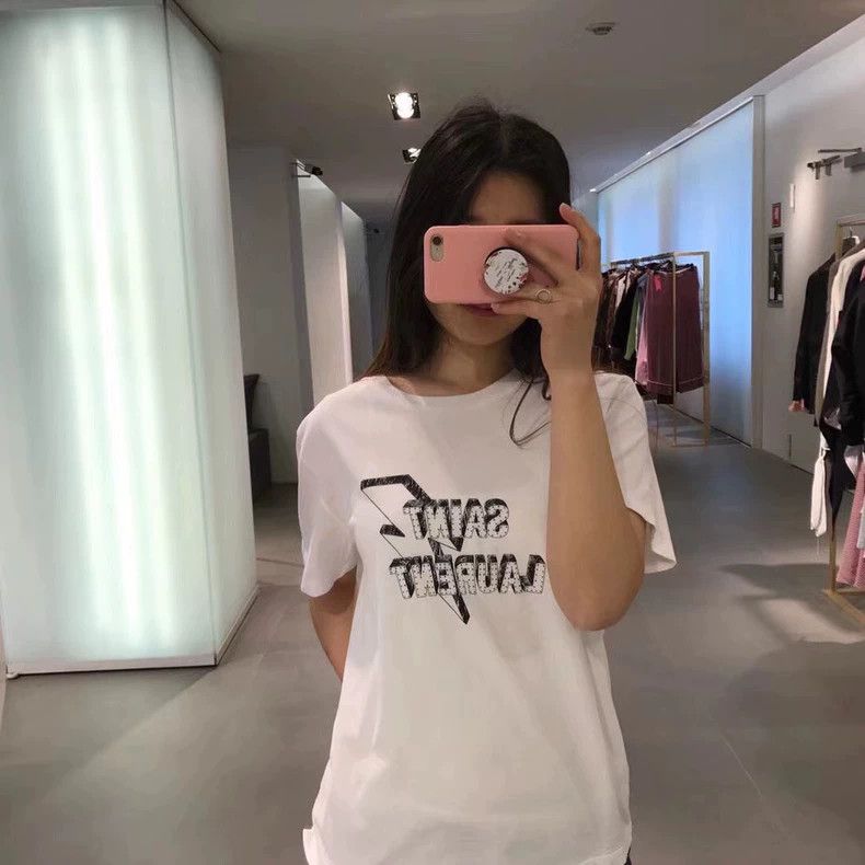 Saint Laurent Paris saint laurent parisWhite Lightning Short Sleeves 2503-Nexta Size US S / EU 44-46 / 1 - 5 Thumbnail