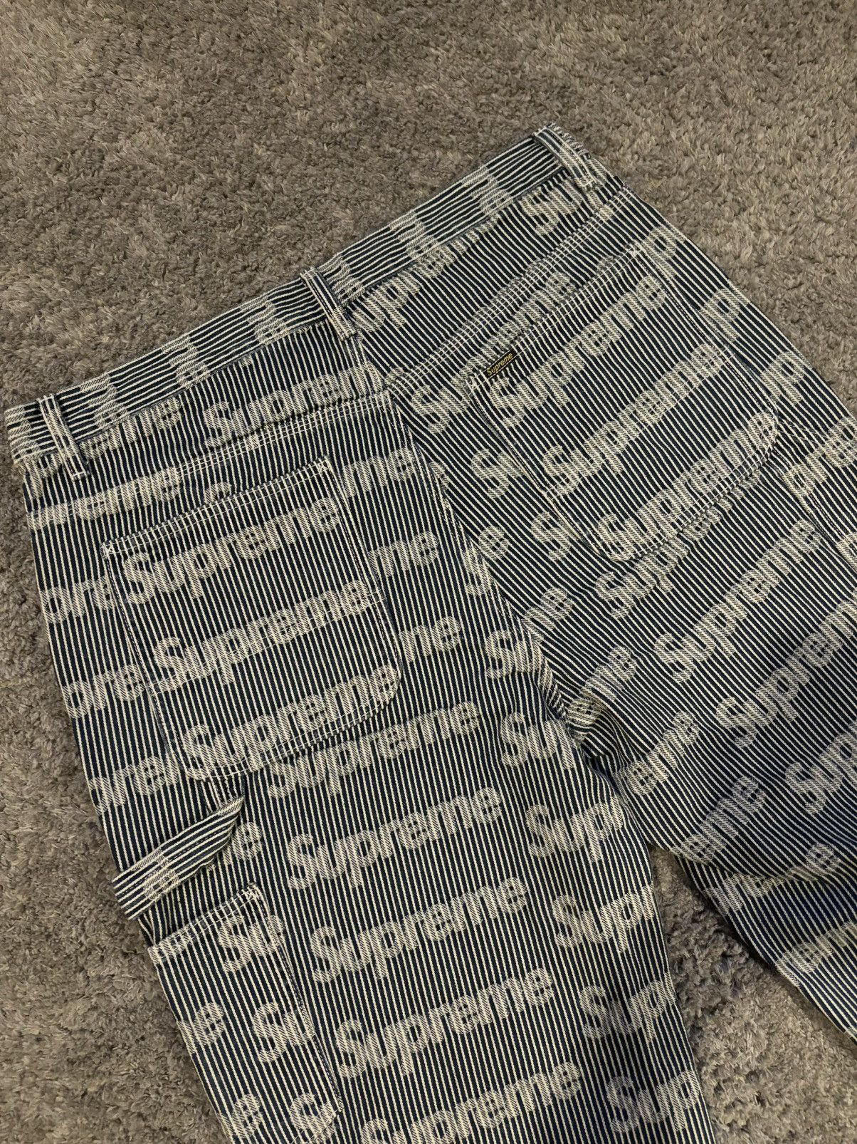 Supreme Supreme Denim Stripe Painter Pants Size US 34 / EU 50 - 3 Thumbnail