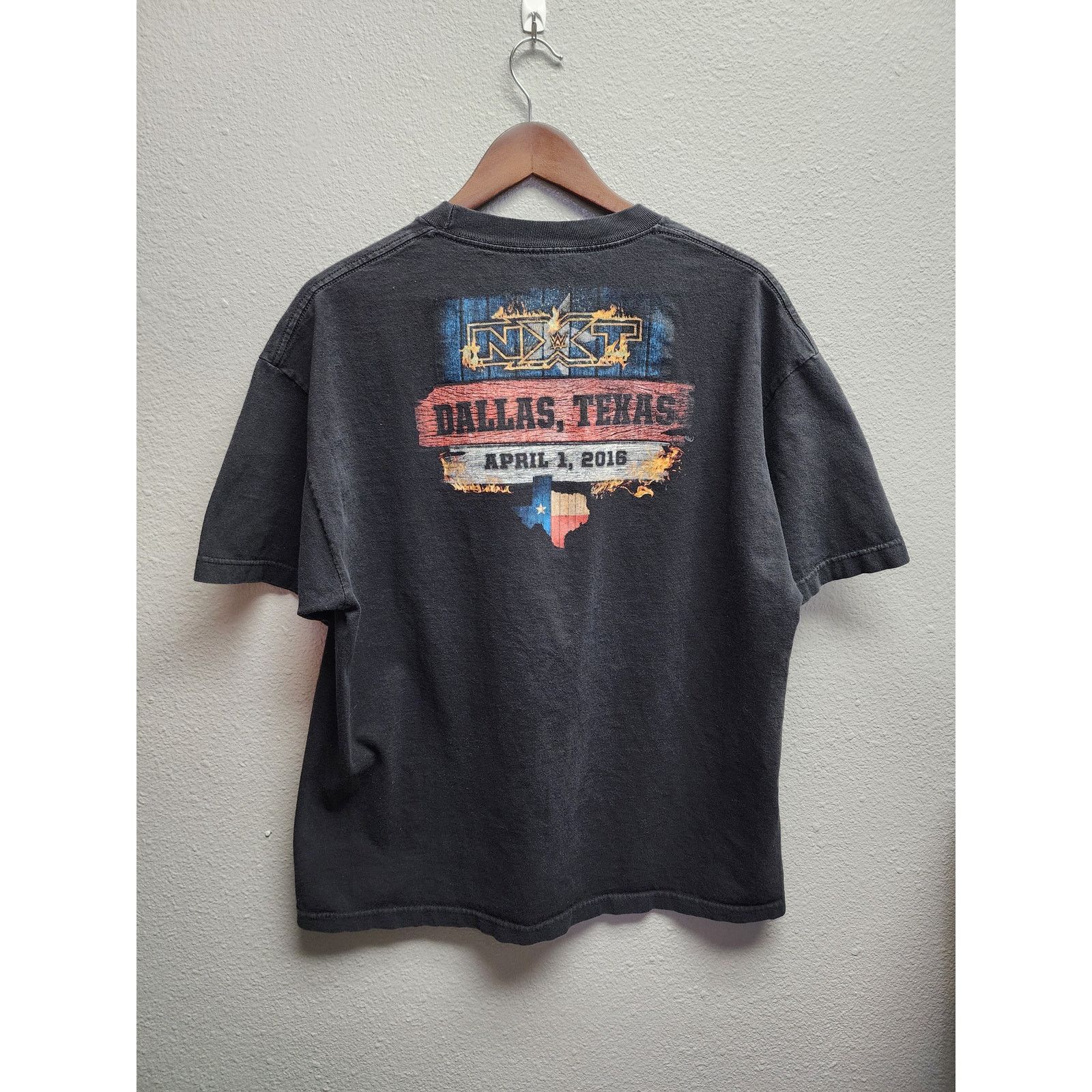 NEXT NXT Shirt Texas Graphic Tee Black Wrestling Star Tee WWE XL Size US XL / EU 56 / 4 - 4 Thumbnail
