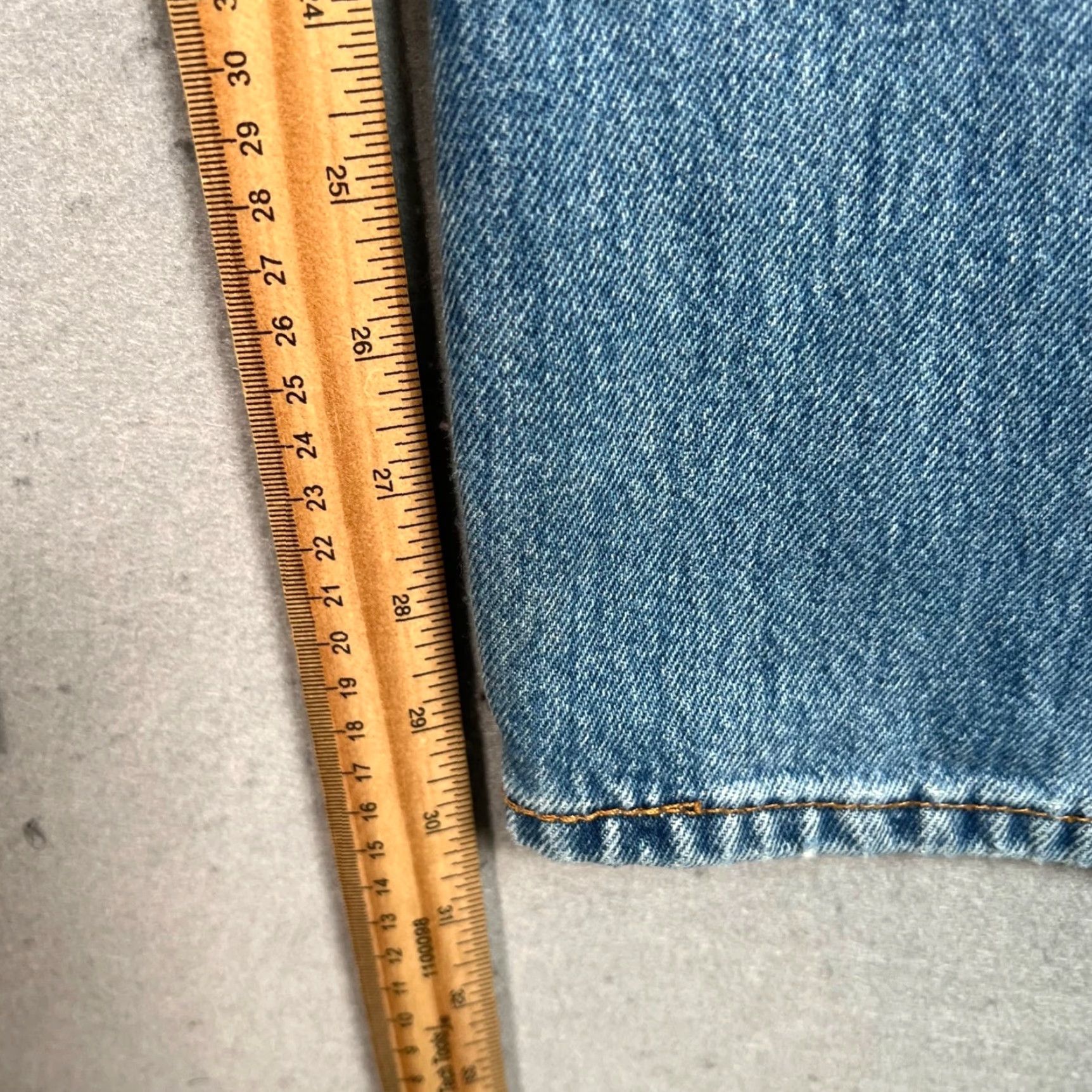 Levi's Levis 522 Mens Size 33 x 32 Western Fit Light Blue Denim Jeans Size US 33 - 7 Thumbnail