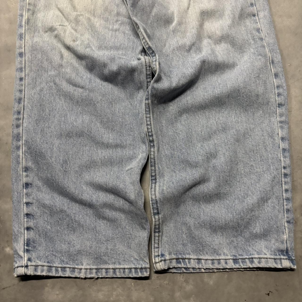 Japanese Brand × Vintage Crazy Vintage Y2K/2000s Baggy Faded Light Wash Essential Denim Jeans! Size US 38 / EU 54 - 6 Thumbnail