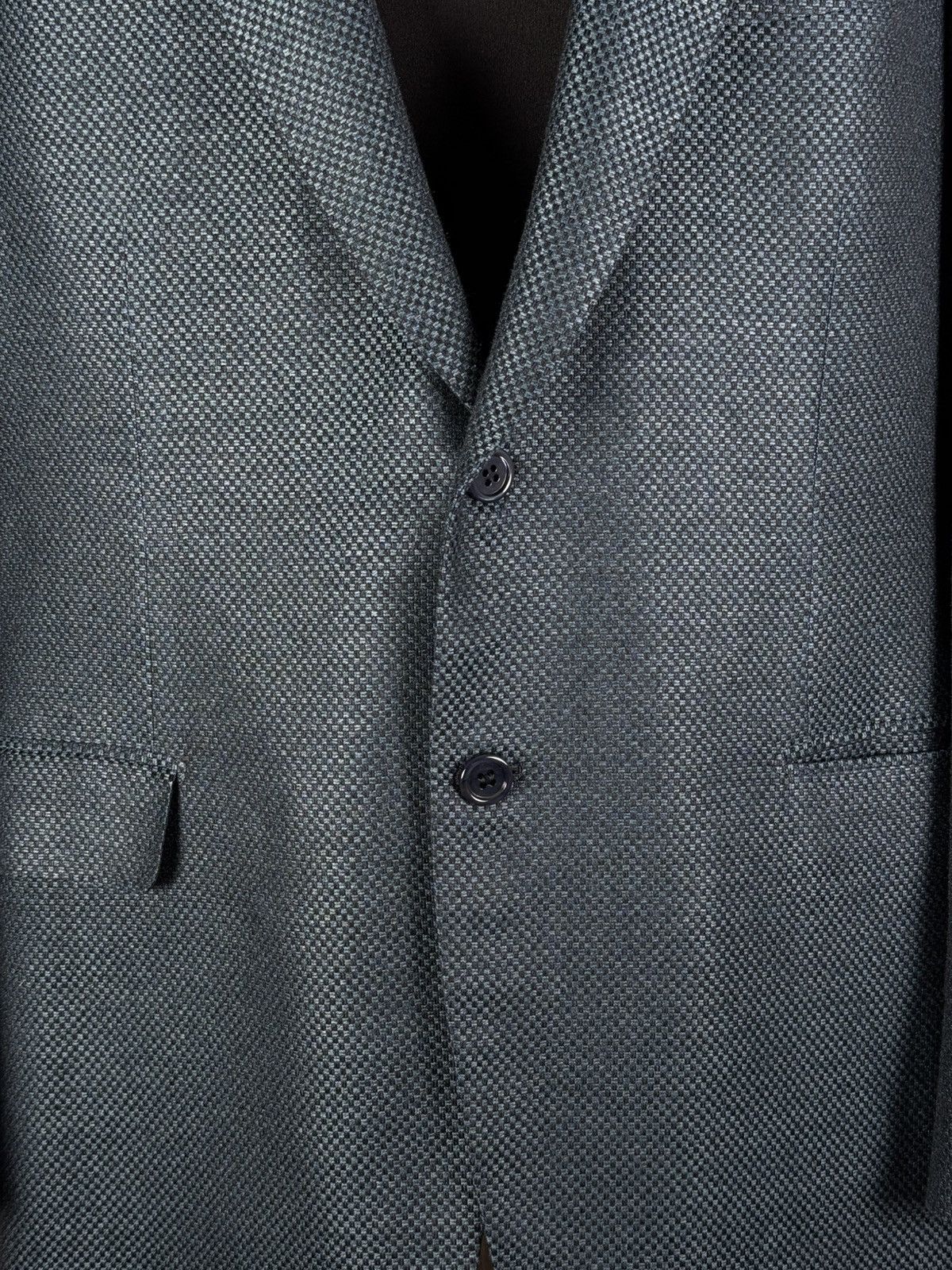 Brioni BRIONI Brunico Silk & Wool Micro-Structure Blazer Jacket Size 54R - 8 Thumbnail