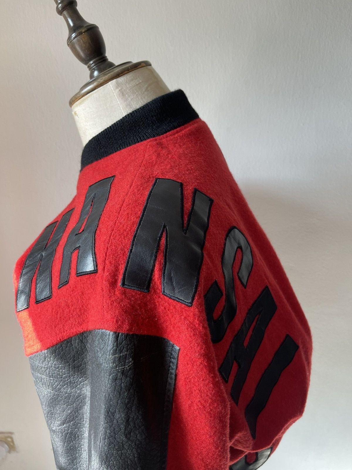 Kansai Yamamoto Rare 80s Kansai Sport Bomber Leather Jacket 97 Size US M / EU 48-50 / 2 - 6 Thumbnail