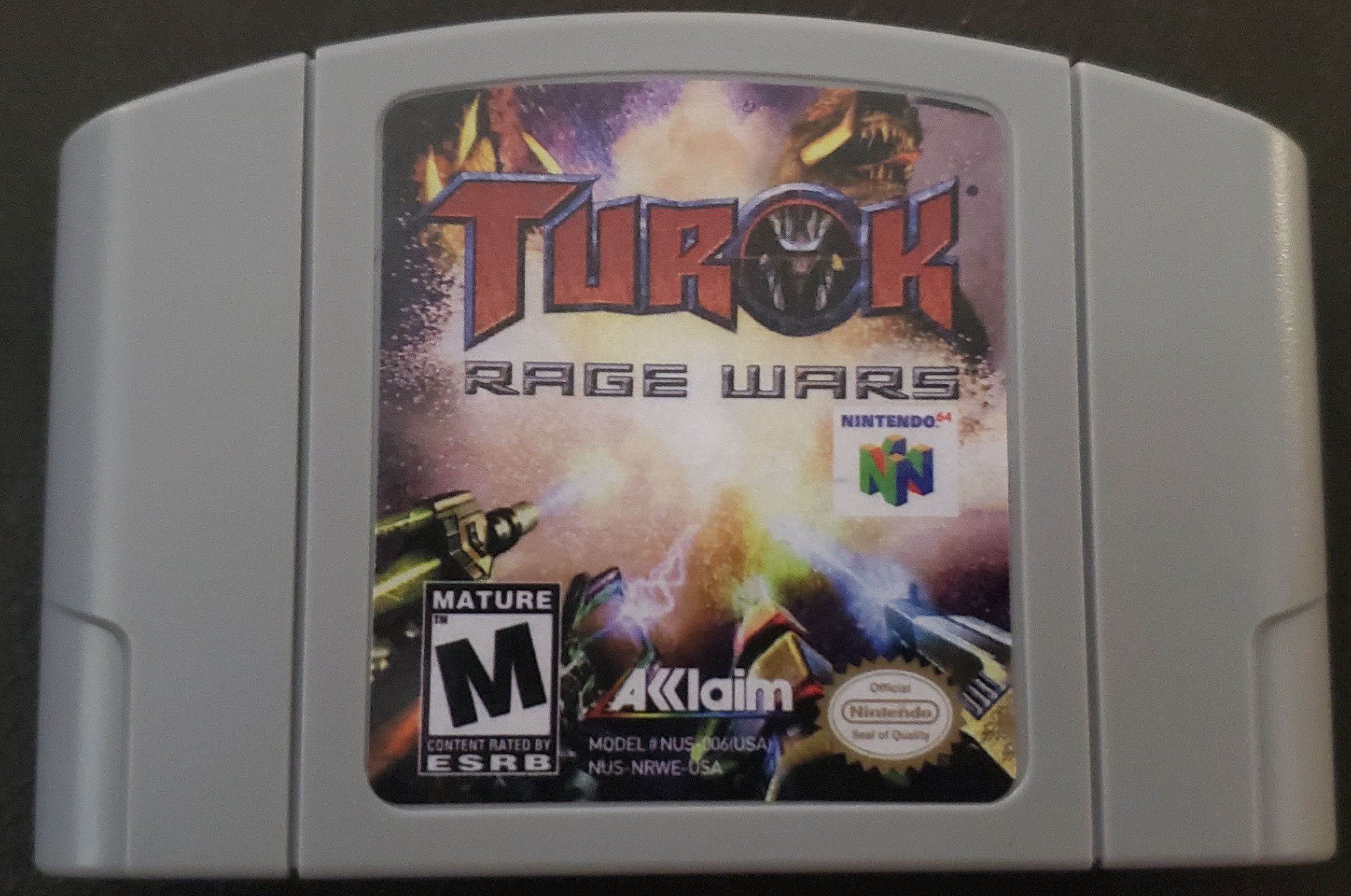 Nintendo Turok Rage Wars N64 Nintendo 64 Video Game Cartridge Size ONE SIZE - 1 Thumbnail