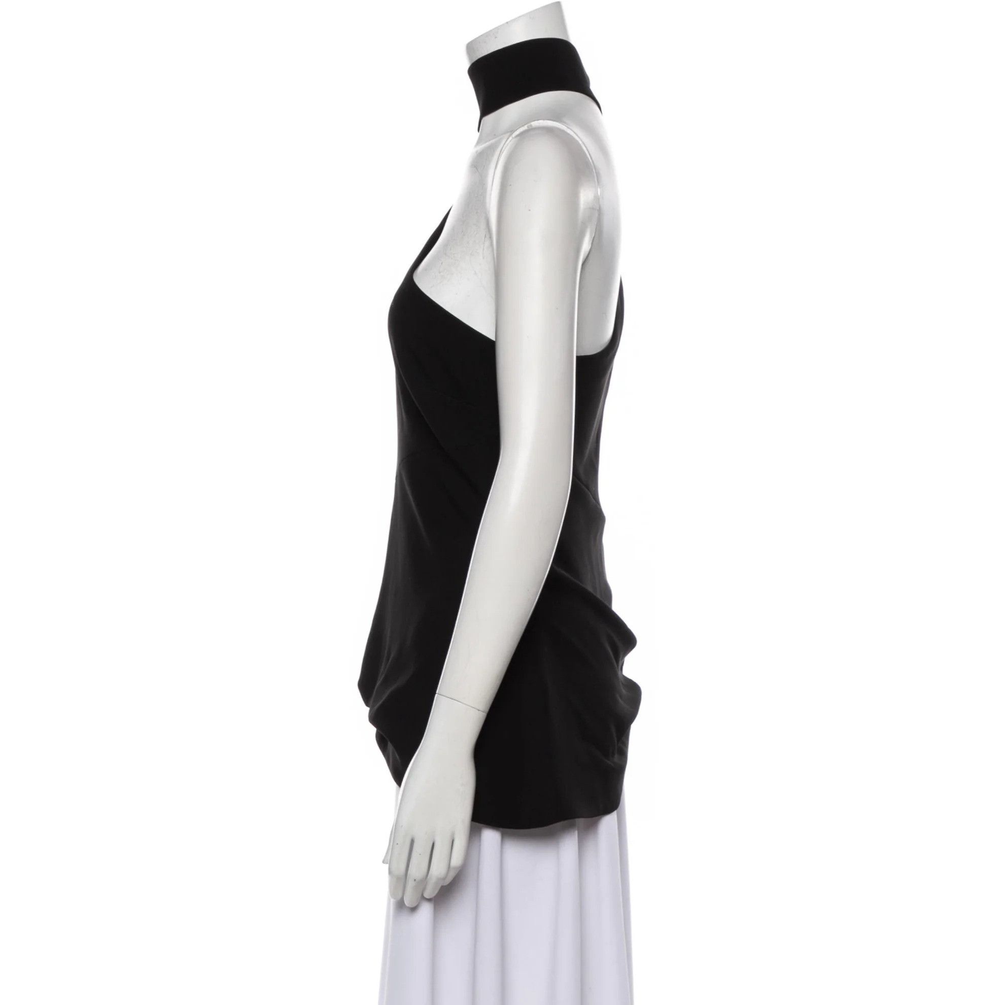 Cinq a Sept Cinq À Sept Leah Black Asymmetric Top Size S / US 4 / IT 40 - 2 Thumbnail