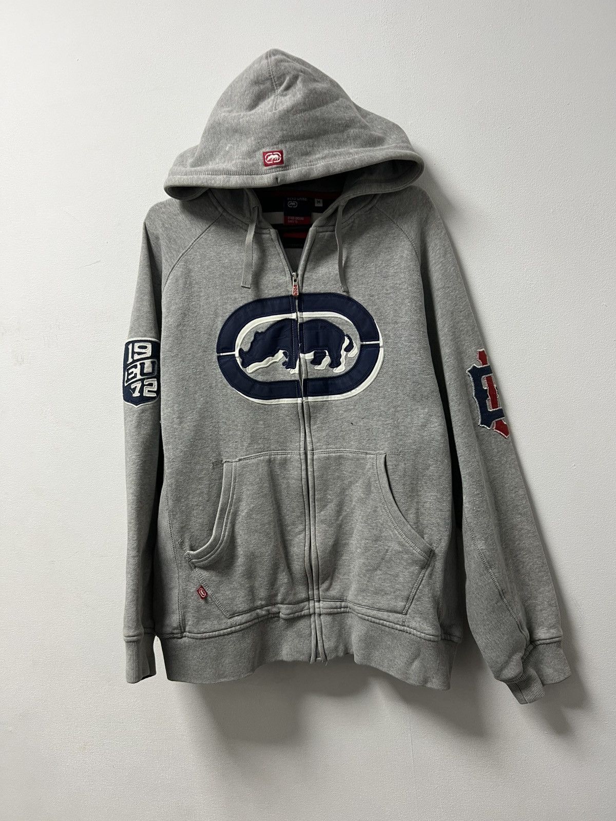 Ecko Unltd. Vintage Ecko Hoodie Distressed Big Logo Fit Size US M / EU 48-50 / 2 - 1 Thumbnail