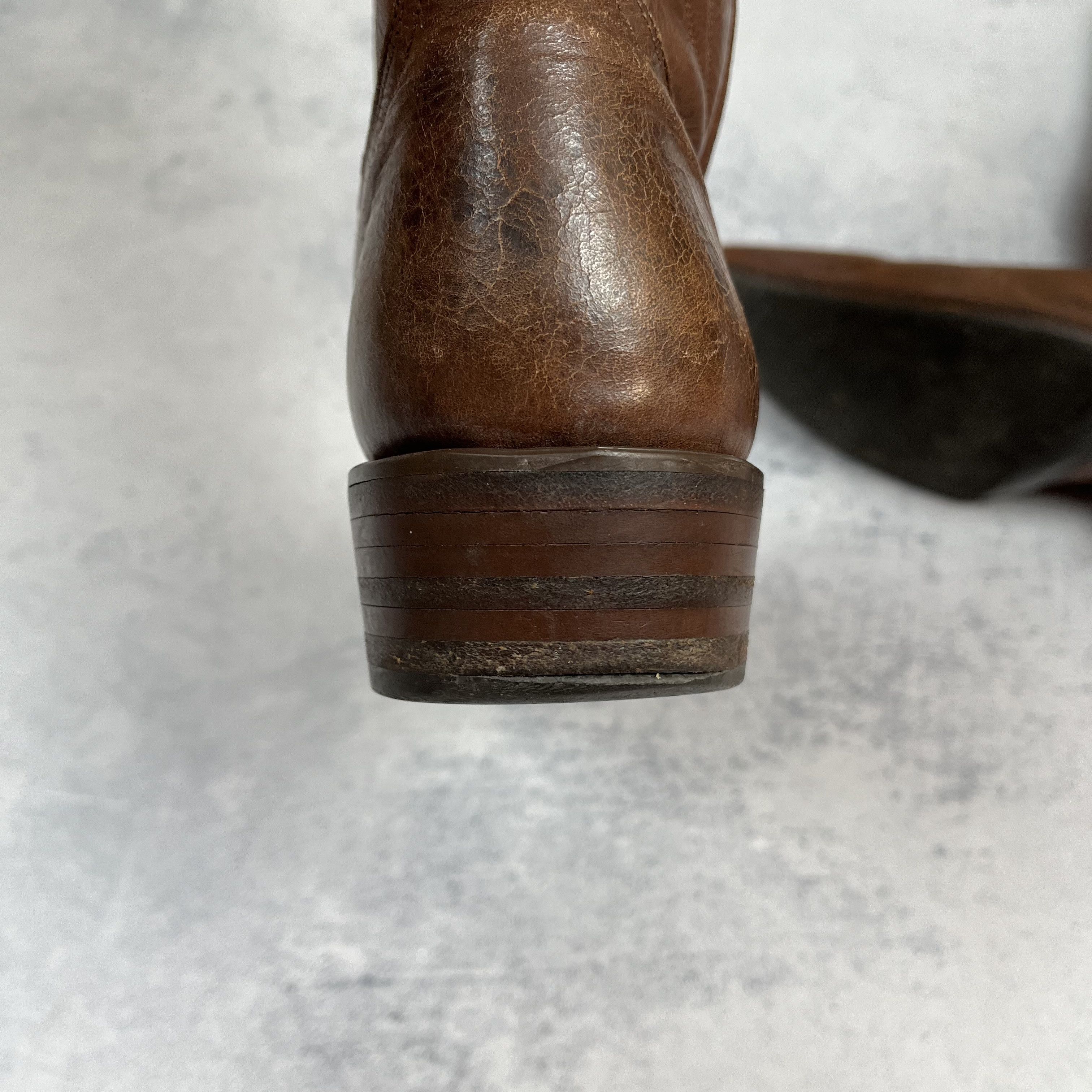 Buffalo London Vintage Buffalo Western Brown Leather Cowboy Boots 90’s Size US 9 / IT 39 - 17 Thumbnail