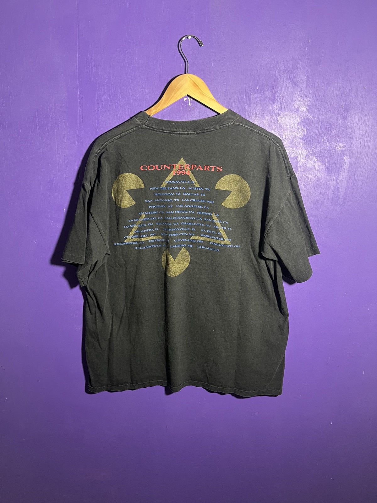 Band Tees × Vintage Vintage 1994 Rush counterparts tour t-shirt Size US XL / EU 56 / 4 - 2 Thumbnail