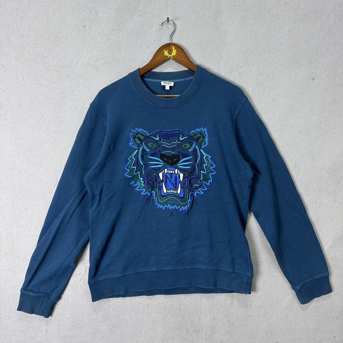 Kenzo Kenzo Tiger Sweatshirt Embroidered Logo Pullover Portugal Size US L / EU 52-54 / 3 - 1 Thumbnail