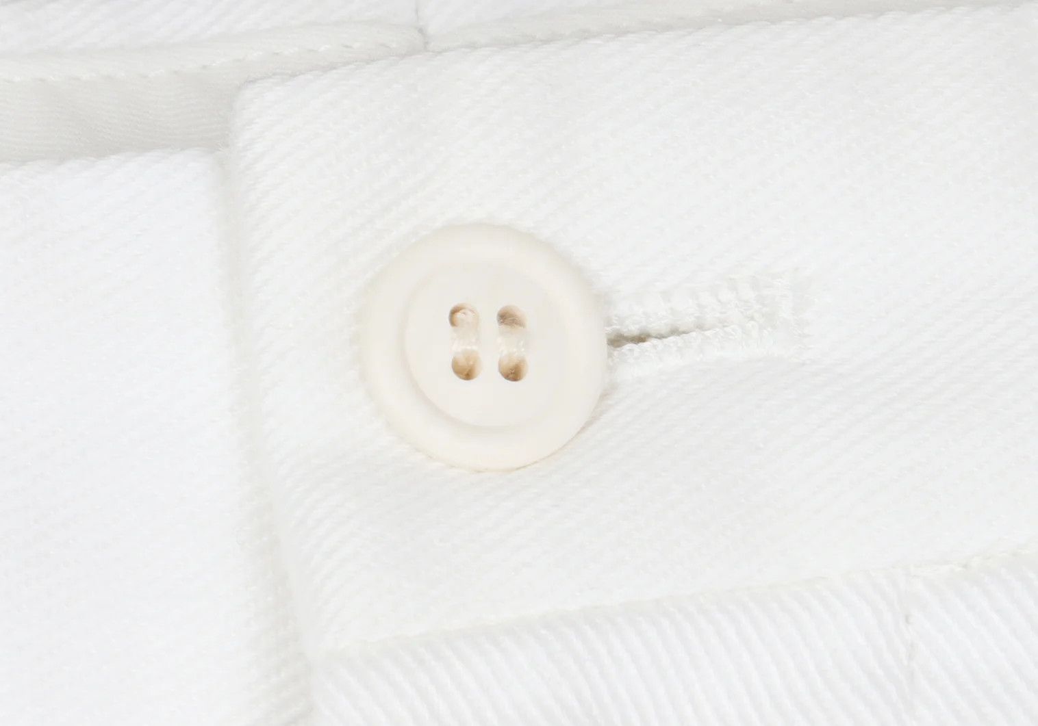 Issey Miyake Cotton Two-Tuck Pants in Off White, Size XL Size US 38 / EU 54 - 8 Thumbnail
