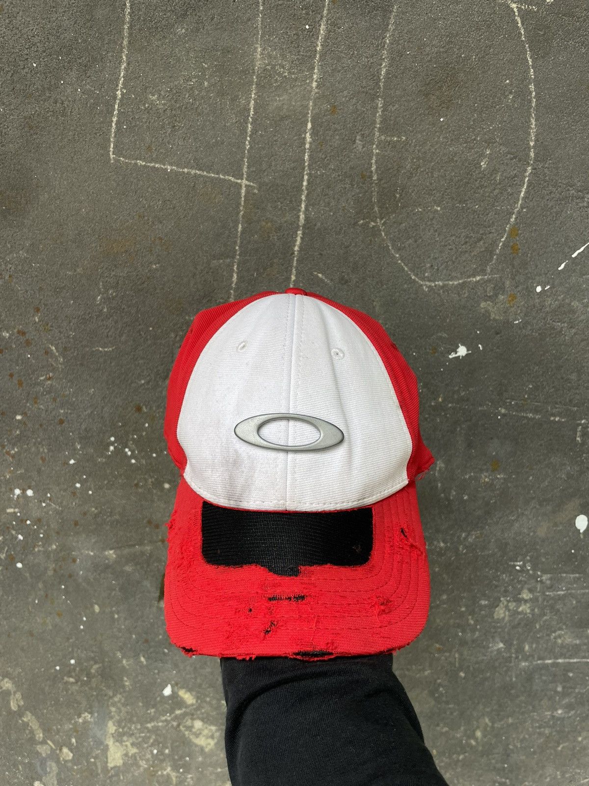 Japanese Brand × Oakley × Vintage Vintage Oakley 90’s Hat Cap Logo Y2K Distressed RARE Size ONE SIZE - 4 Thumbnail