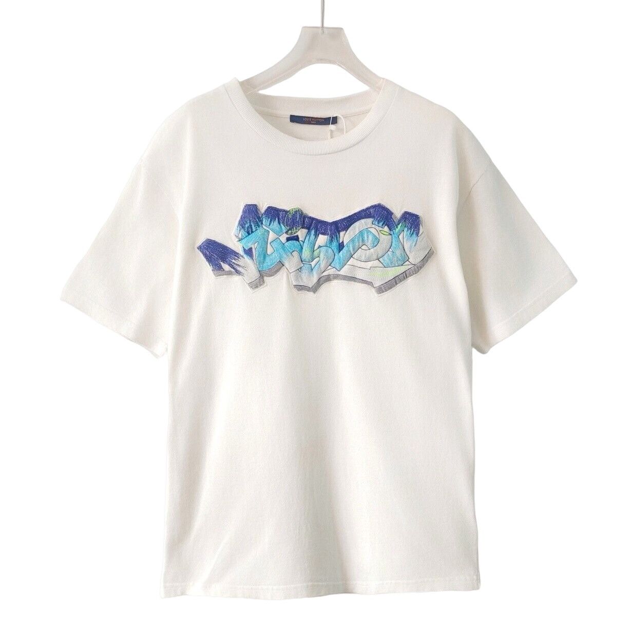 Louis Vuitton Louis Vuitton Graffiti Embroidered Logo T-Shirt L Size US L / EU 52-54 / 3 - 1 Thumbnail