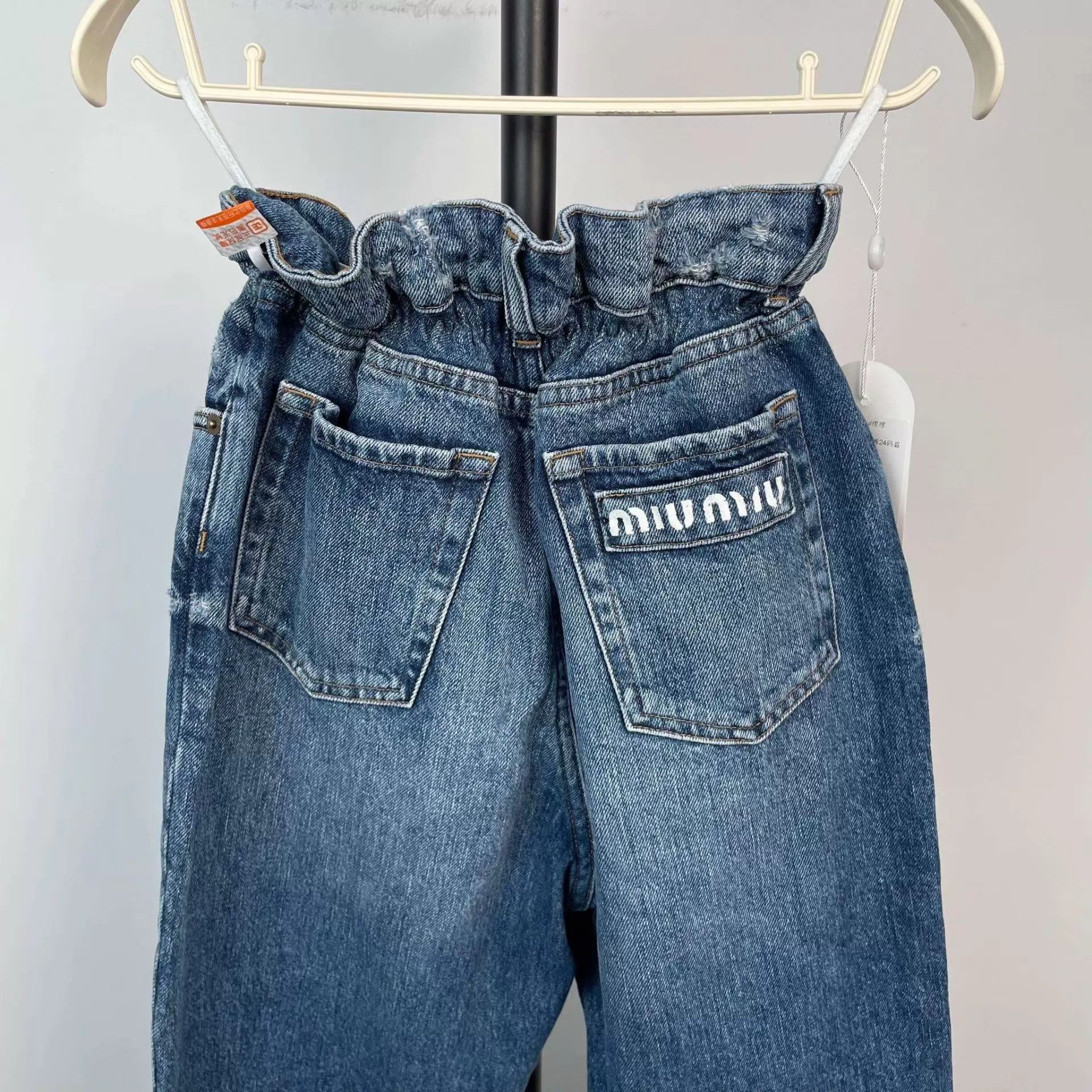 Miu Miu MIU MIU 95 New Blue Jeans 24 Size 24" / US 00 / IT 34 - 4 Thumbnail