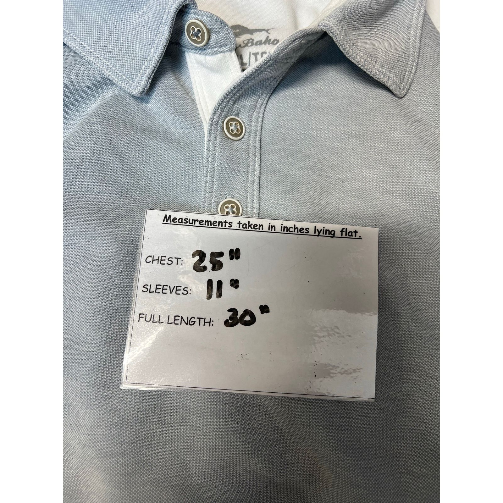 Tommy Bahama Tommy Bahama Light Blue Men's Polo Shirt XL Size US XL / EU 56 / 4 - 9 Thumbnail
