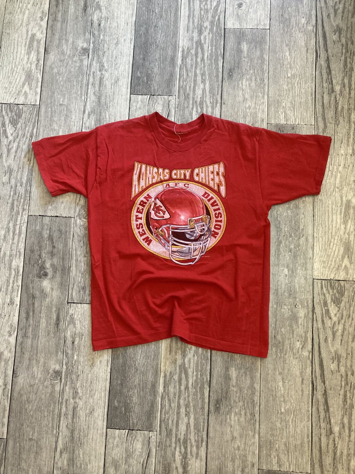 NFL × Vintage Vintage 90’s Kansas city chiefa tee tshirt L y2k blokecore Size US L / EU 52-54 / 3 - 2 Thumbnail