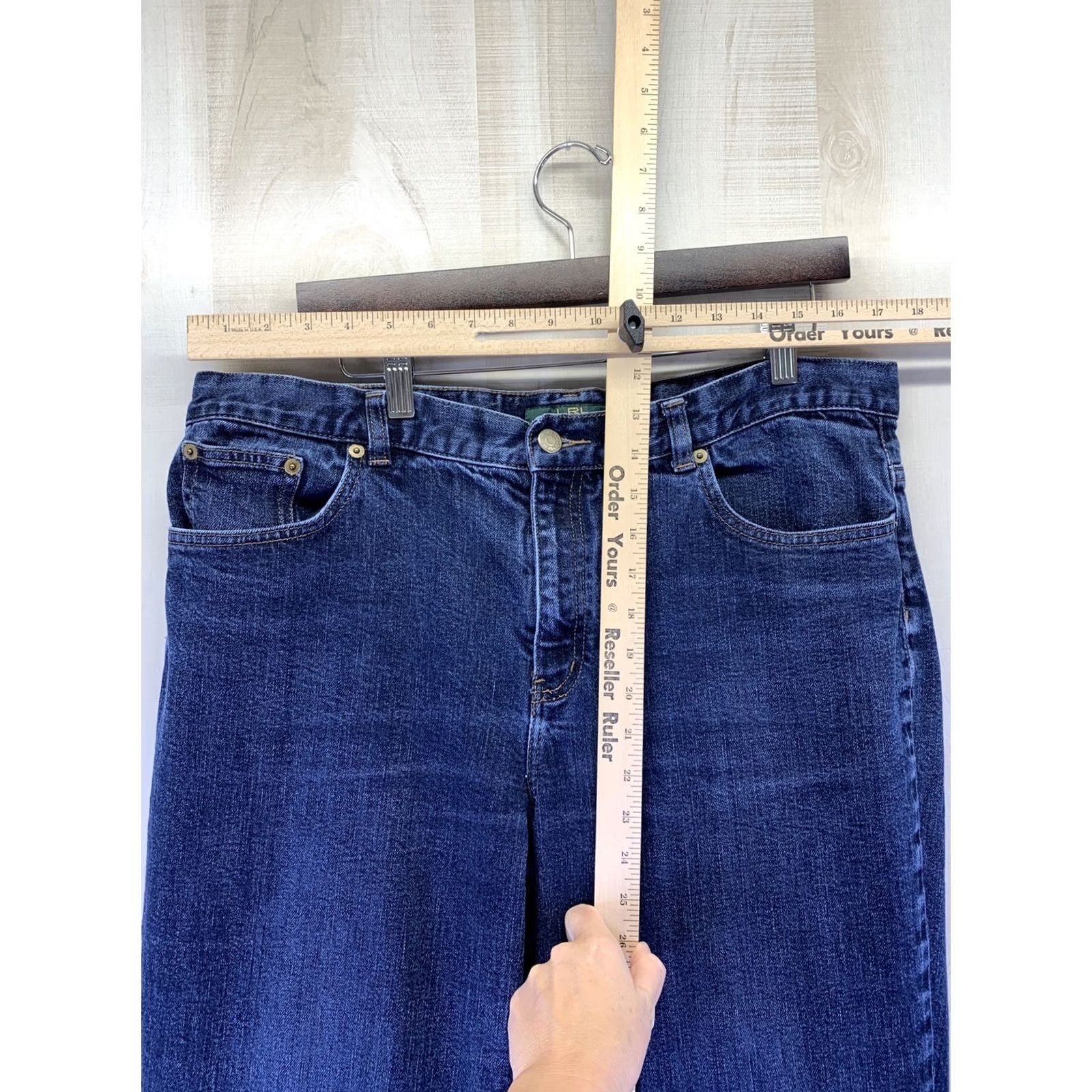Ralph Lauren VINTAGE? No. Ralph Lauren Jeans Co Womens Size 16 Boot Cut Dark Wash Denim Jeans-5985 Size 38" / US 16 / IT 52 - 2 Thumbnail