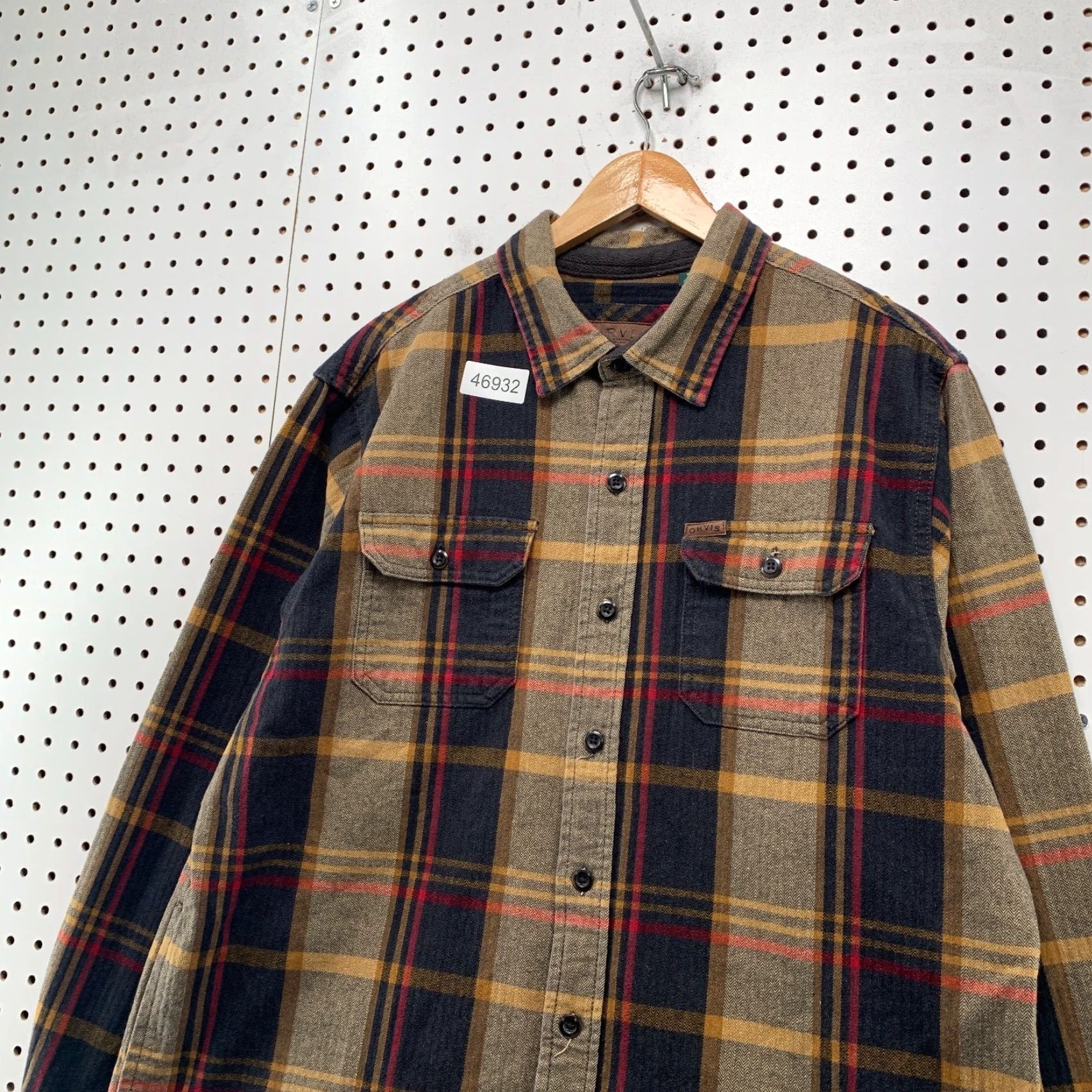Orvis Orvis Button-Down Shirt Mens XL Brown Plaid Big Bear Heavyweight Long Sleeve Casual Size US XL / EU 56 / 4 - 6 Thumbnail