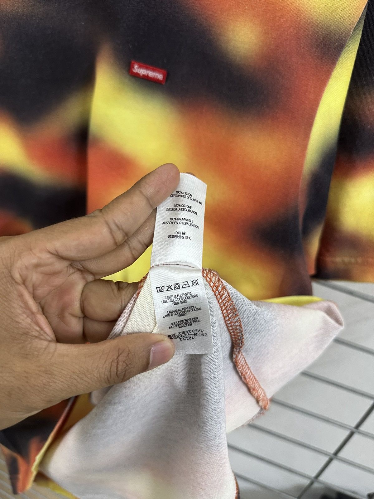 Supreme Rare And Beautiful Supreme SS23 Small Box Logo Flame Tee Size US L / EU 52-54 / 3 - 8 Thumbnail