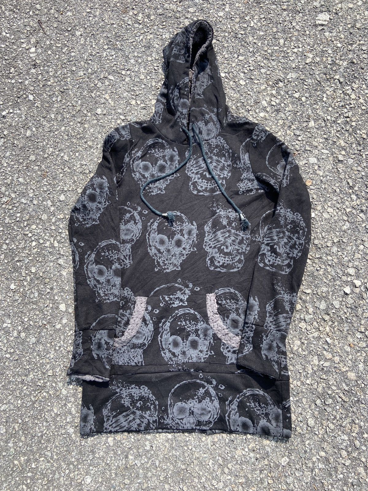 If Six Was Nine × Japanese Brand × Vintage Seditorines Skull Fullprint Hoodie Size US S / EU 44-46 / 1 - 10 Thumbnail