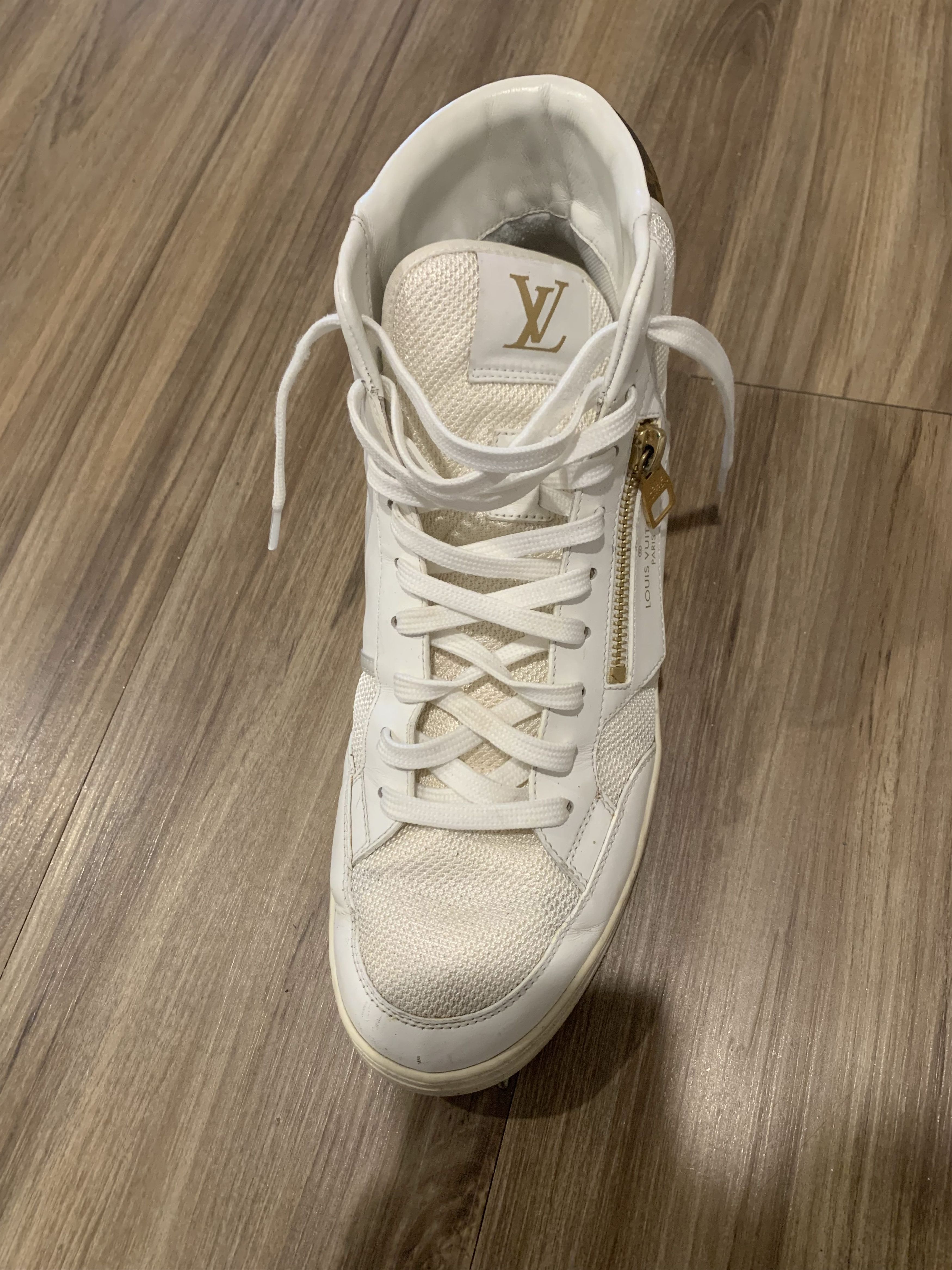 Louis Vuitton LOUIS VUITTON High Top Sneakers Rivoli Mesh Zip Monogram Size US 7.5 / EU 40-41 - 6 Thumbnail