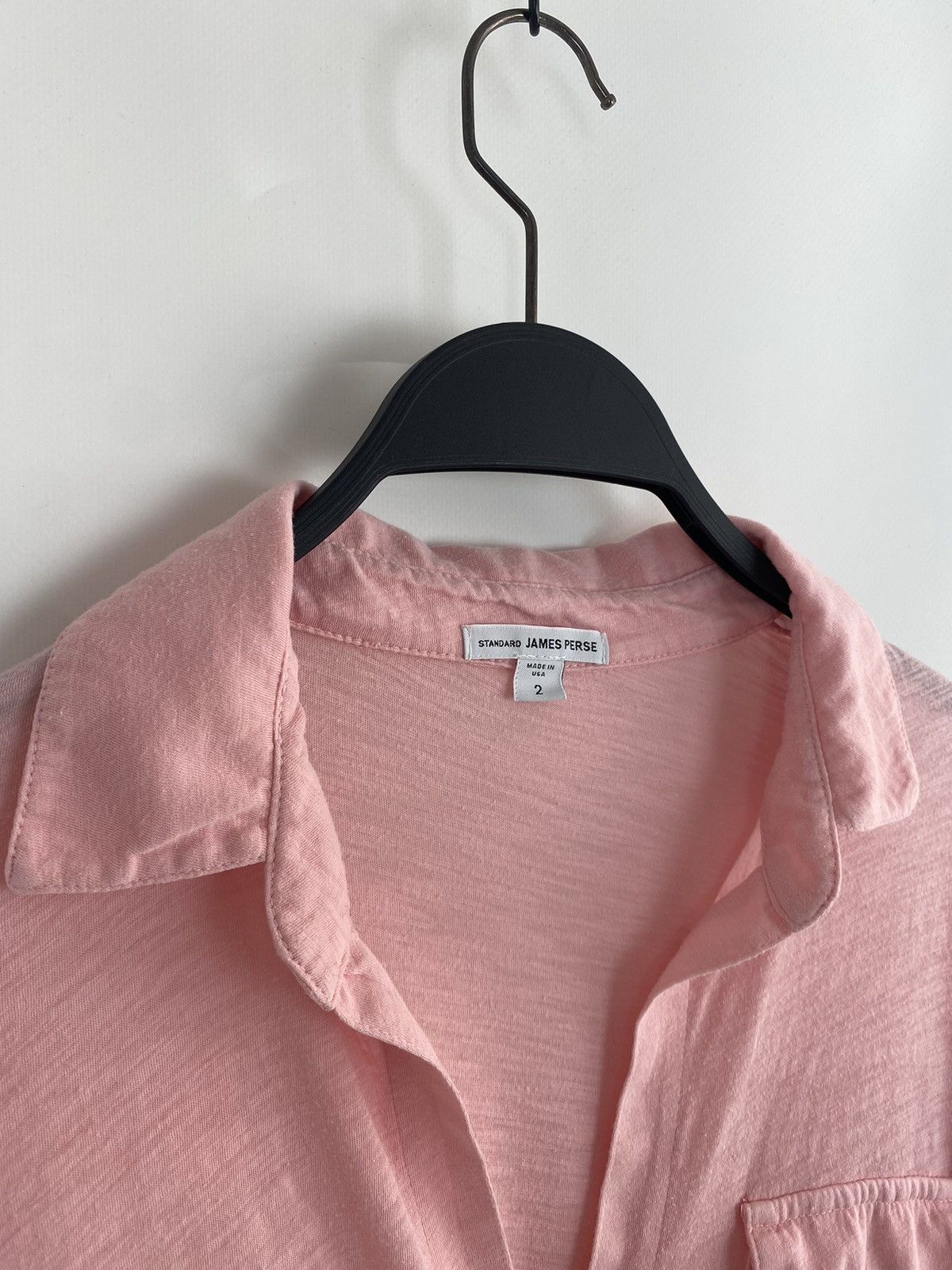 James Perse Standard James Perse Light Pink 3/4 Sleeve Button Up Shirt Size M / US 6-8 / IT 42-44 - 2 Thumbnail