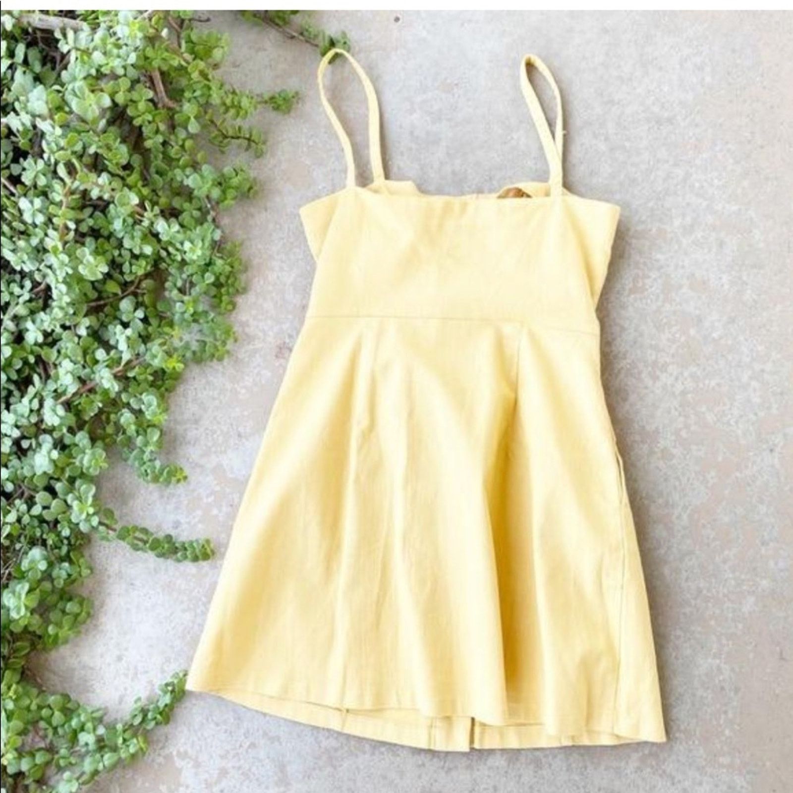 Anthropologie NEW CAPULET ANTHRO REVOLVE Tabitha Mini Tank Yellow Dress Size S / US 4 / IT 40 - 6 Thumbnail