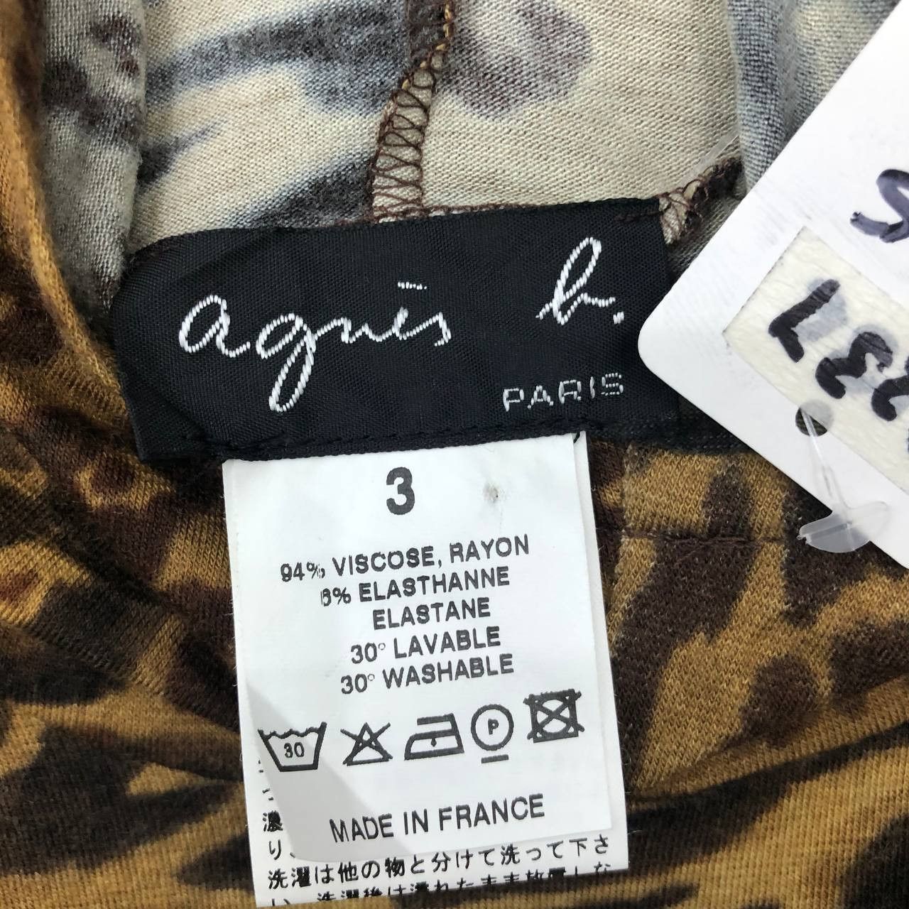 agnes b. T237 AGNES B MADE IN FRANCE LEOPARD HOODIES Size S / US 4 / IT 40 - 5 Thumbnail