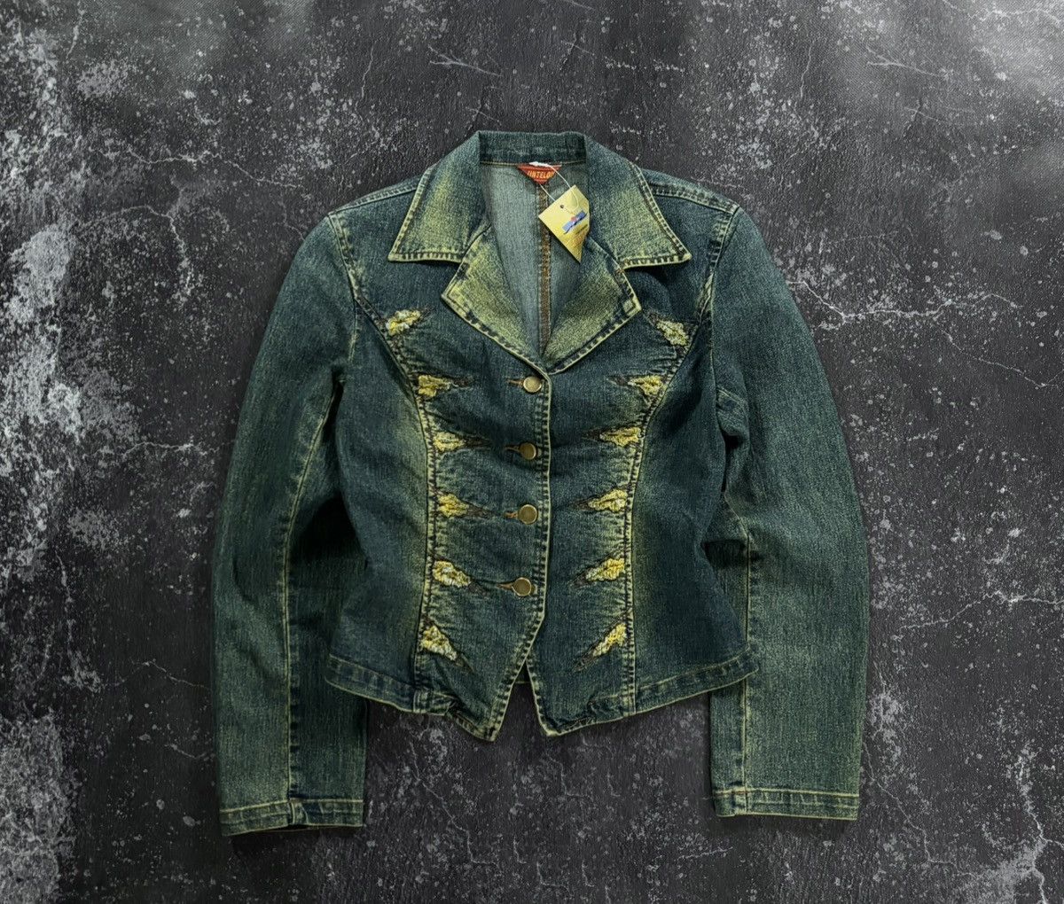 Vintage Avant-garde Denim jacket Old jeans Size XS / US 0-2 / IT 36-38 - 1 Thumbnail