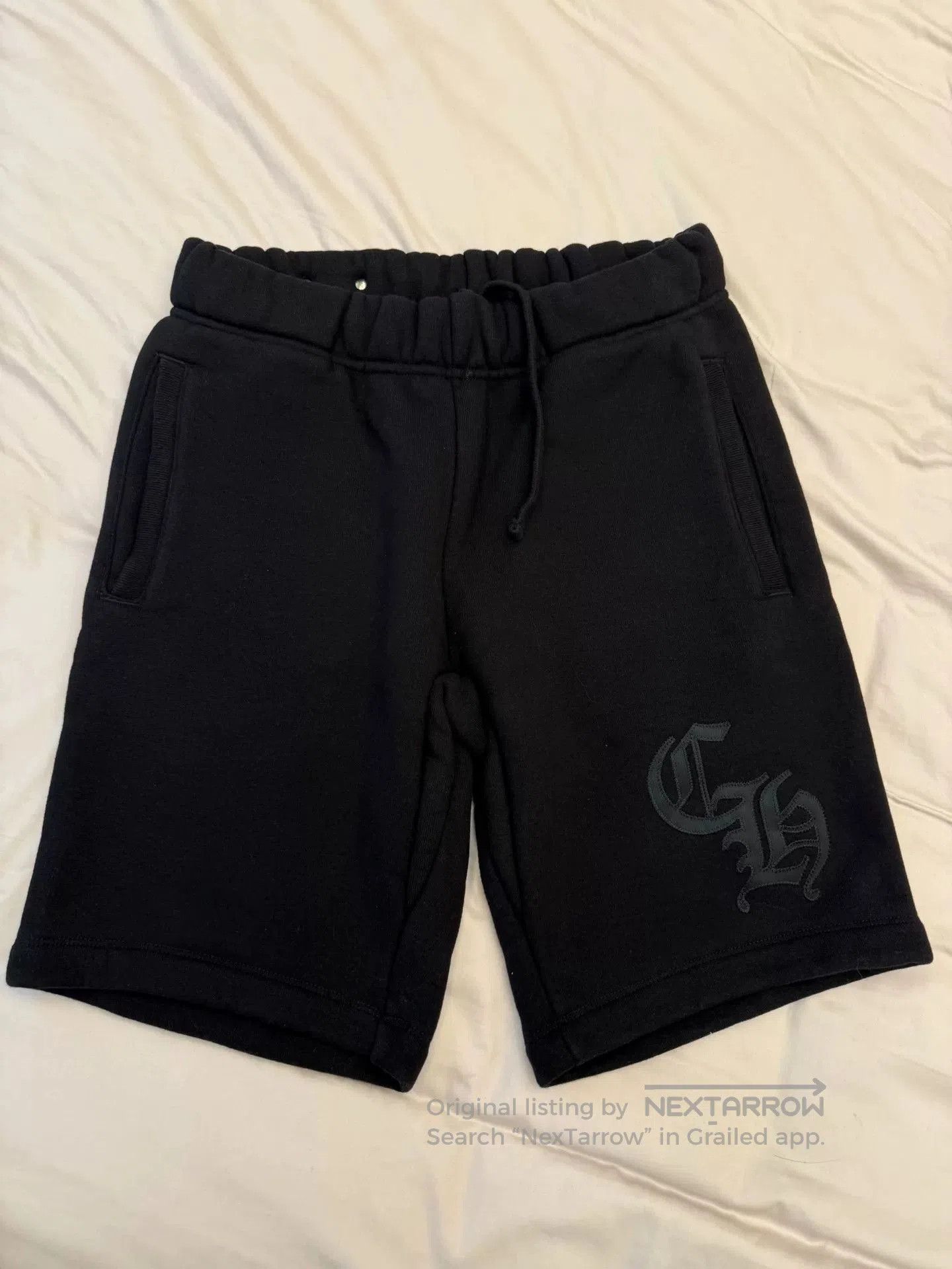 Chrome Hearts Chrome Hearts Black Thickened Shorts S. Size US 26 / EU 42 - 1 Thumbnail