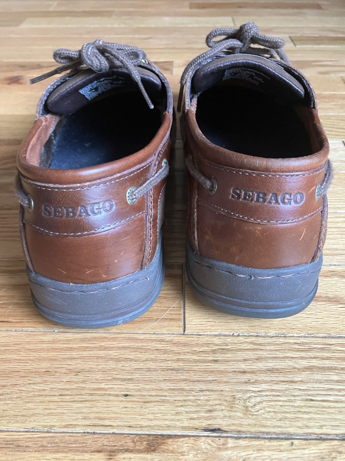 Sebago VTG Men’s Sebago Clovehitch II Brown Leather Loafers sz 10WW Size US 10 / EU 43 - 5 Thumbnail