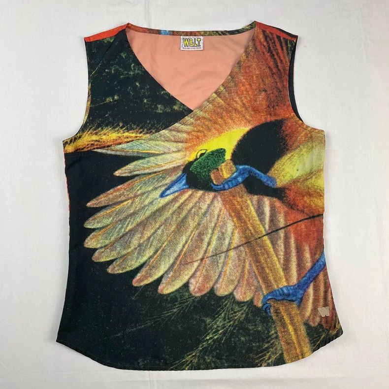Walter Van Beirendonck walter van beirendonck size m PEACOCK PRINTED VEST Size 38R - 1 Thumbnail
