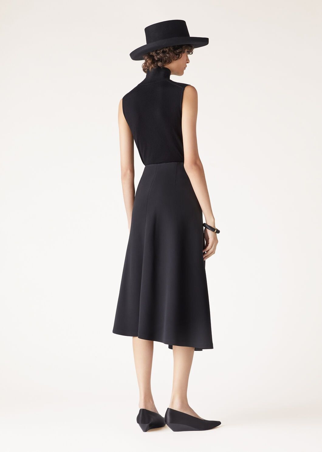 Loro Piana o1w1db10825 FAO3611 Alida Skirt in Black Size 28" / US 6 / IT 42 - 5 Thumbnail