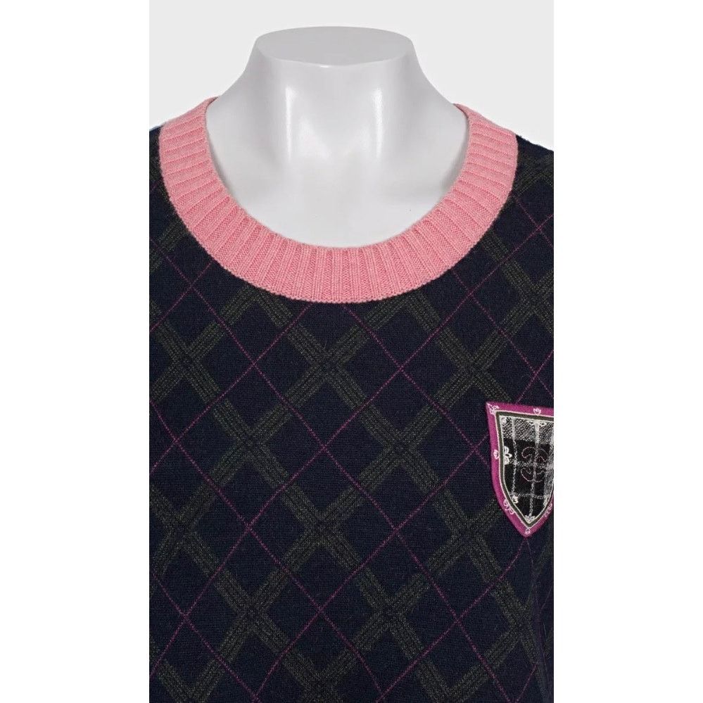 Chanel Chanel Paris-Edimbourg Cashmere Wool Blend Knit Dress Sz.44 Size L / US 10 / IT 46 - 3 Thumbnail