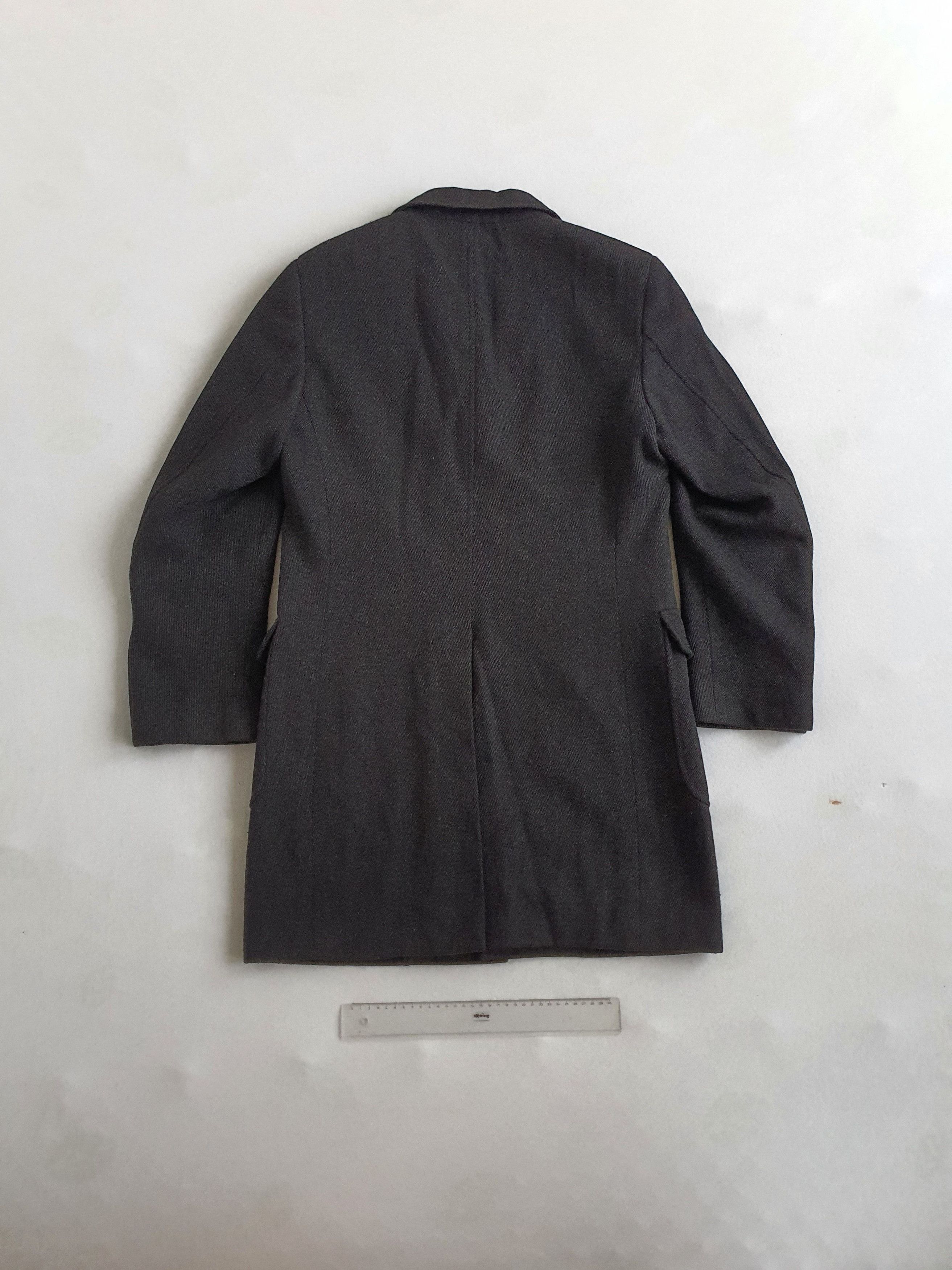 Fay Tailored (Double) Coat Overcoat - Gray Twill Weave - Sz S Size US S / EU 44-46 / 1 - 2 Thumbnail