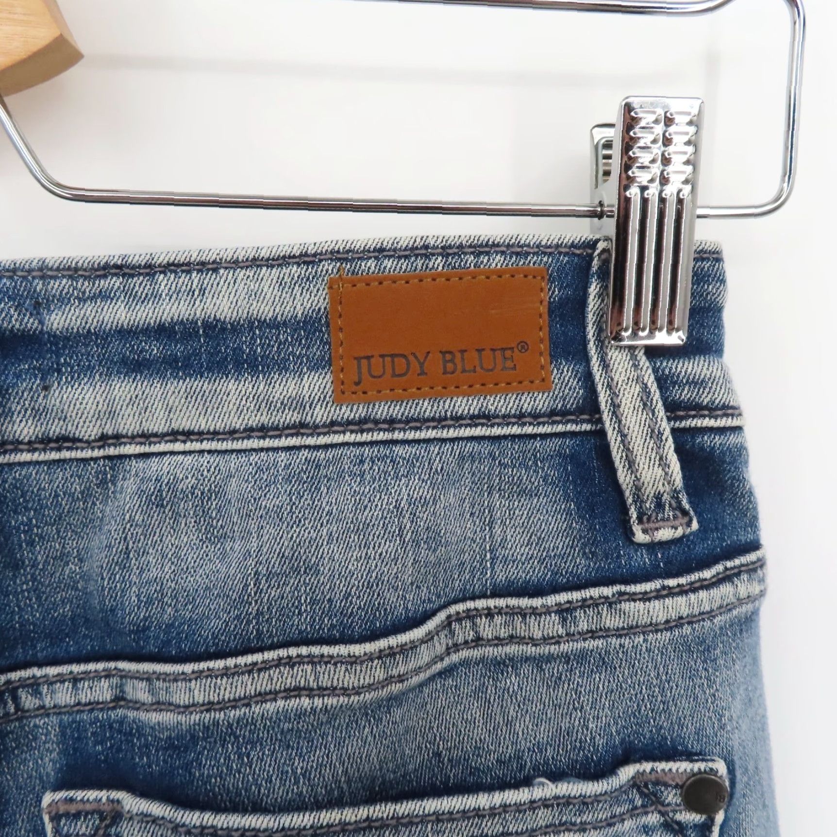 Denime Judy Blue Women Jeans Skinny Style JB82190LT 26 3 26 Whiskered Blue Denim Pants Size 26" / US 2 / IT 38 - 7 Thumbnail