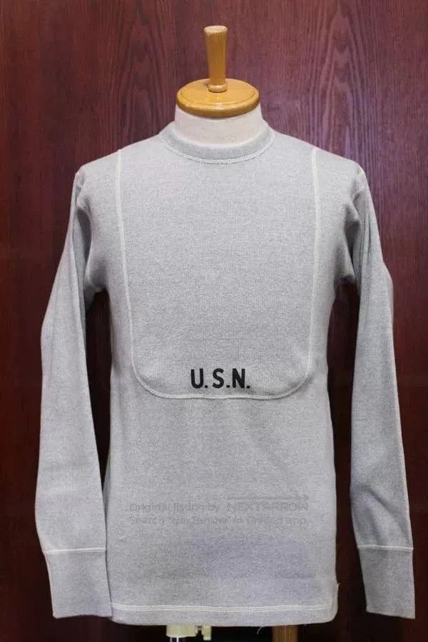 Freewheelers thick long sleeve tee with USN print. Size US M / EU 48-50 / 2 - 4 Thumbnail