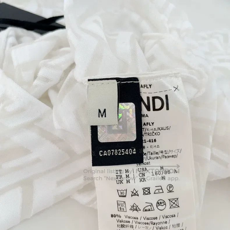 Fendi Fendi White monogram jumpsuit Size M / US 6-8 / IT 42-44 - 6 Thumbnail