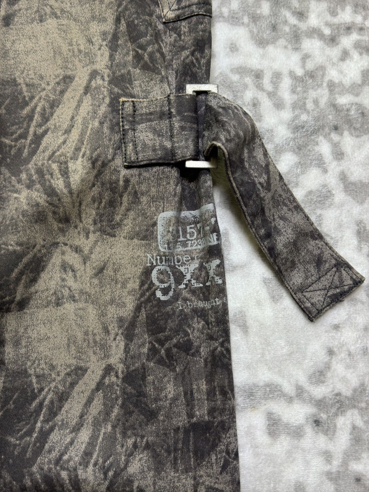 Hysteric Glamour Y2K Slash Number Smoked Bondage Cargo Pants Japanese Punk Size US 28 / EU 44 - 7 Thumbnail